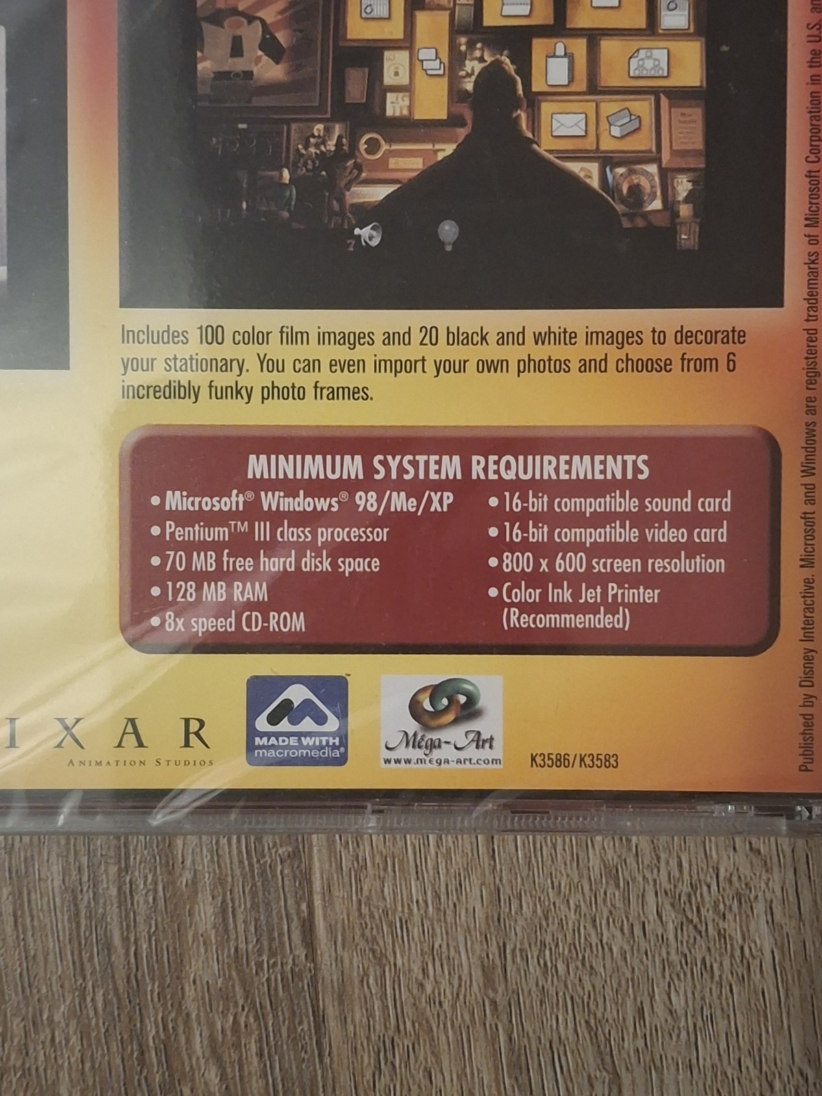 The Incredibles Disney PC CD ROM Print Studio Software New Sealed Windows XP