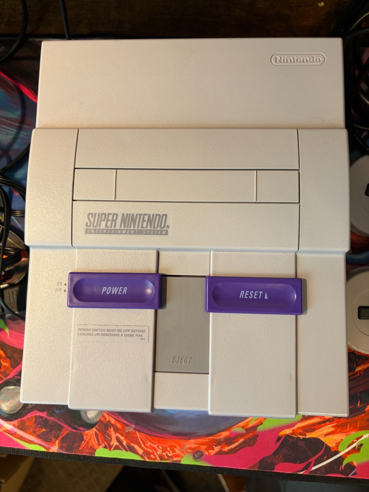 SNES 2400166 Home Console with Super Mario World