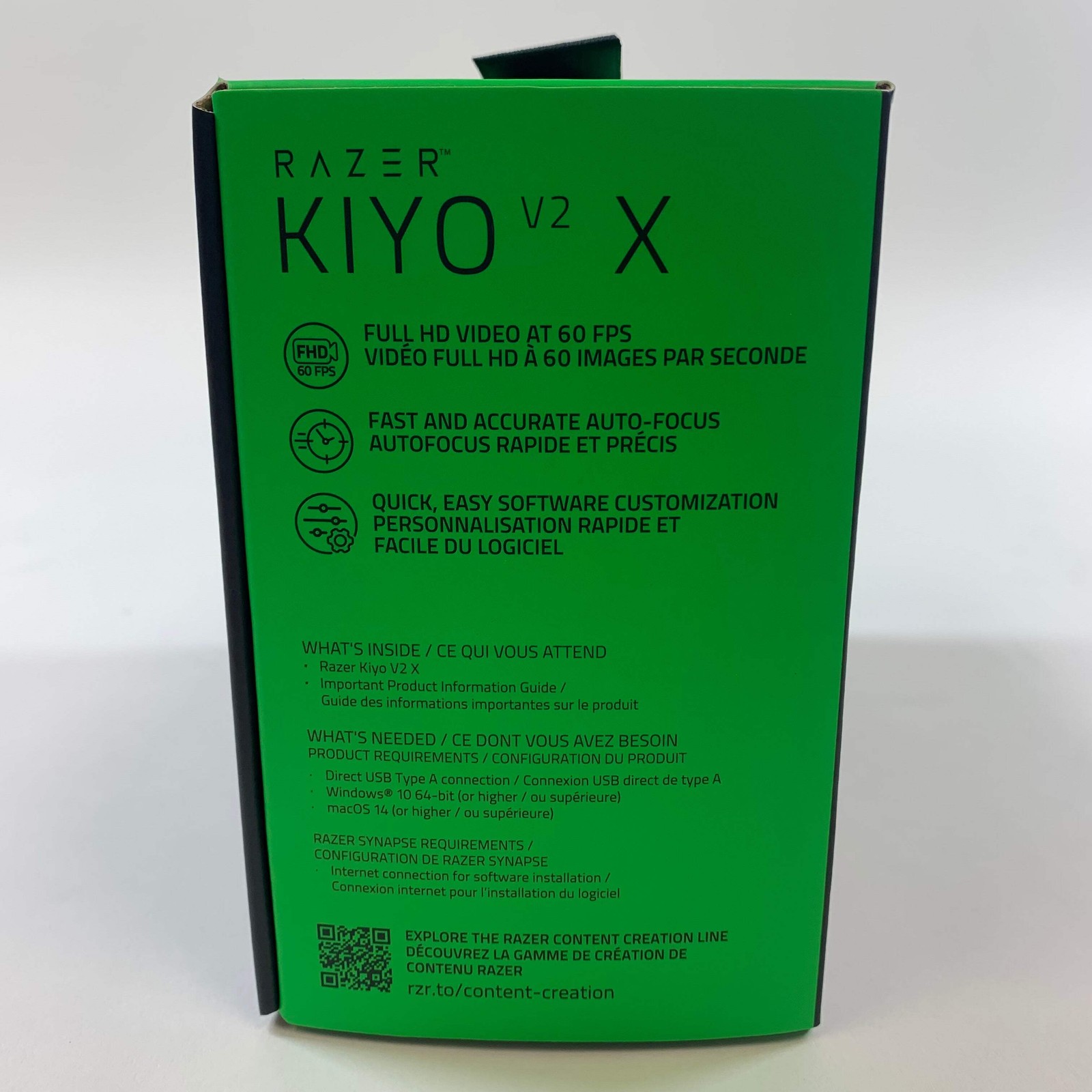 New Razer Kiyo V2 X FHD 60FPS Webcam For Creators