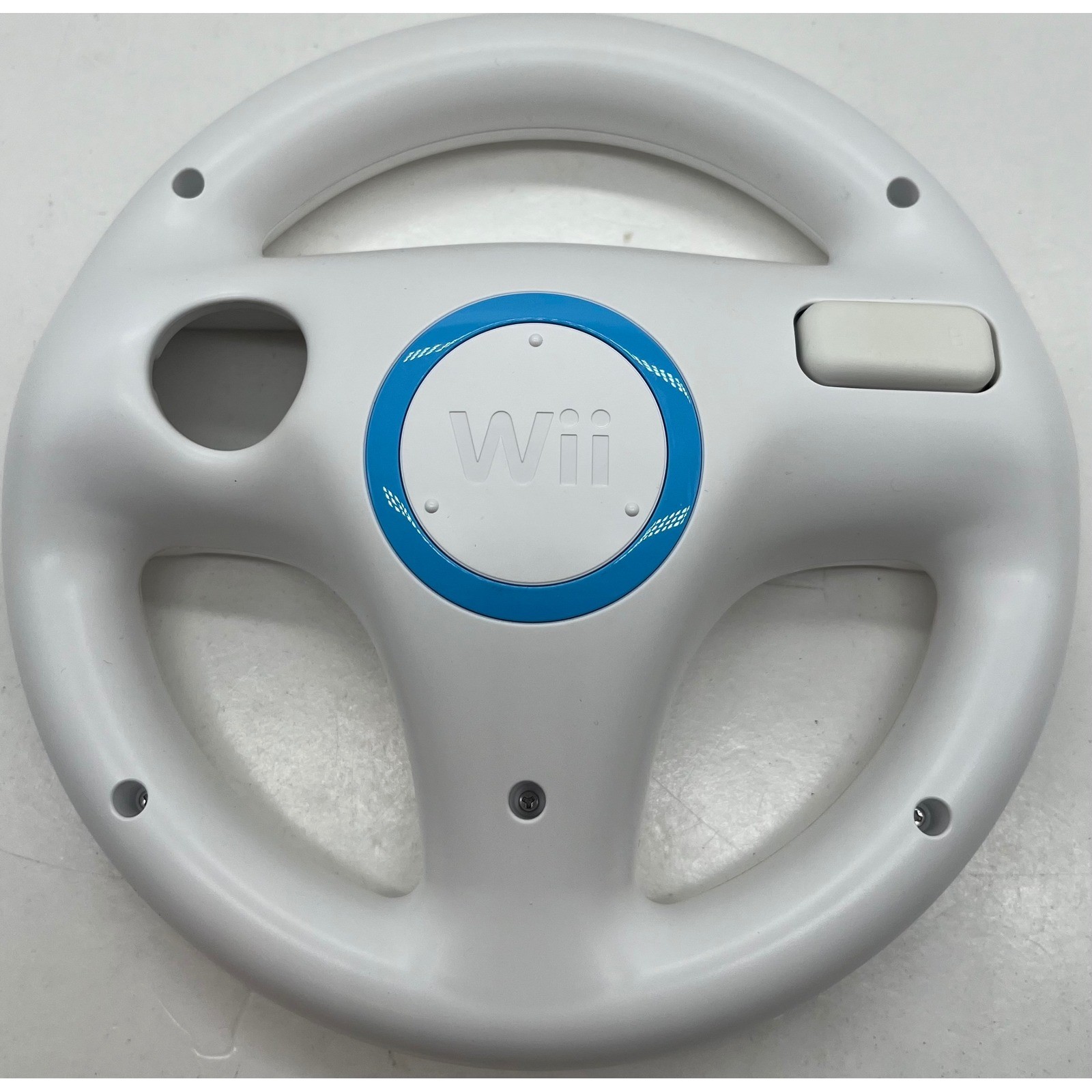 Nintendo Wii Wheel Mario Kart Official Accessory RVL-024 White with Box Manual