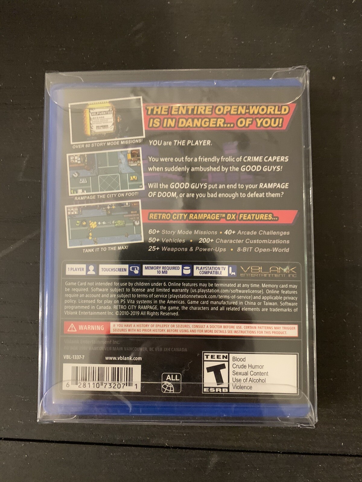 Retro City Rampage DX – Sony Playstation PS Vita 2019 – PSV Brand New