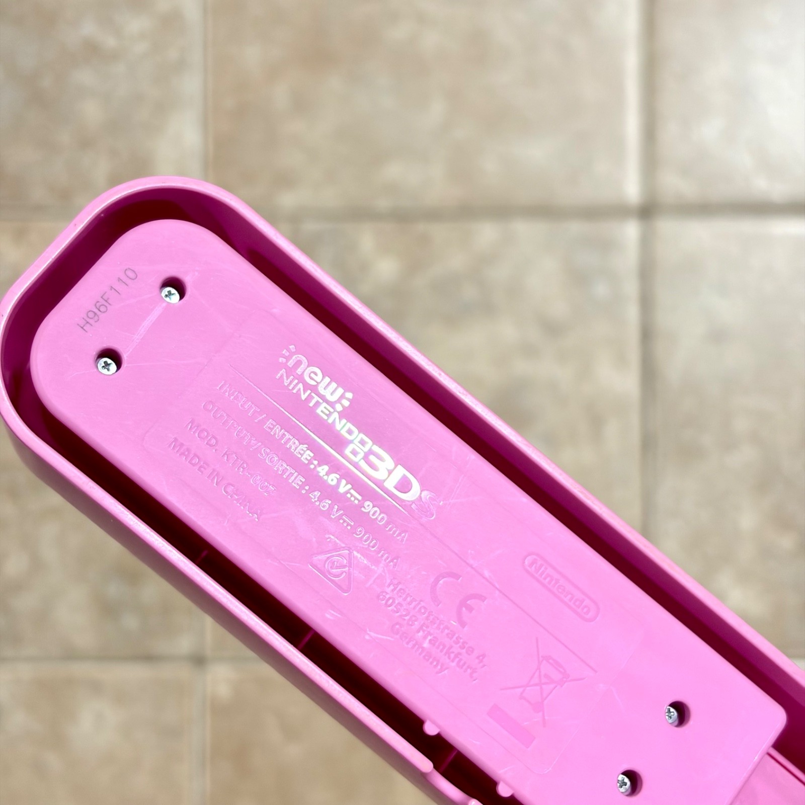 Official NEW Nintendo 3DS Charging Stand Cradle Pink OEM Japan CTR-007 Open Box