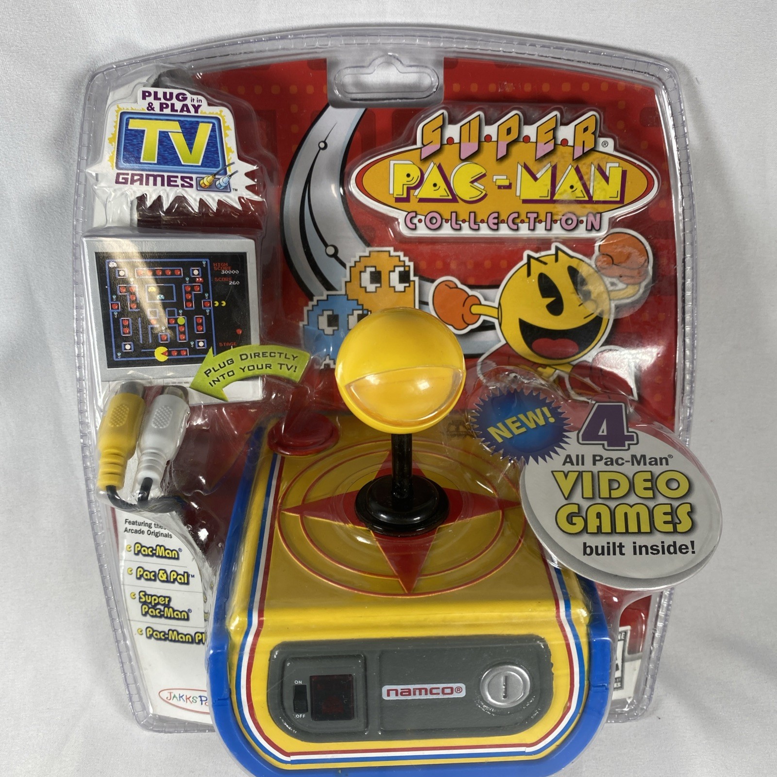 Jakks Pacific Super Pac-Man Collection Plug & Play TV Video Game System