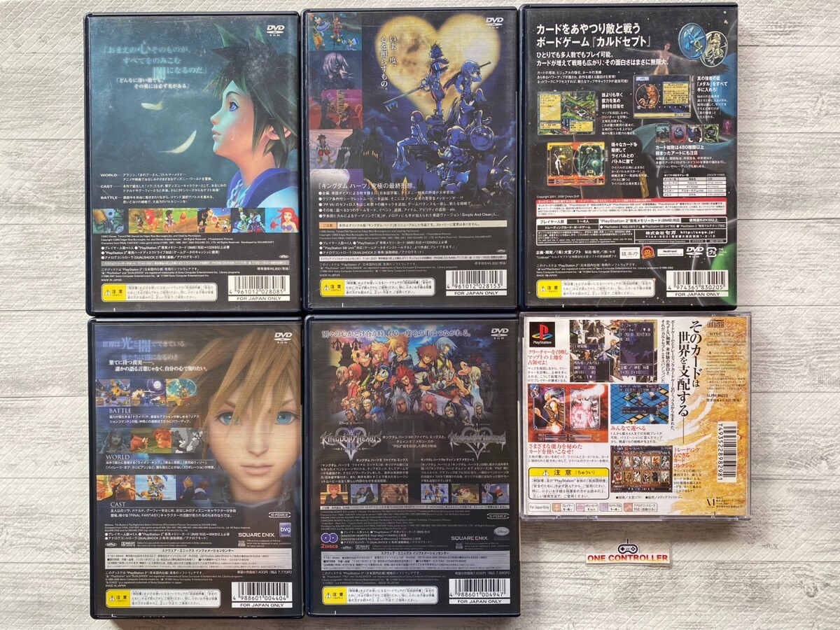 SONY PS 1 2 Kingdom Hearts ⅠⅡ & Final Mix & Culdcept ⅠⅡ 6games set