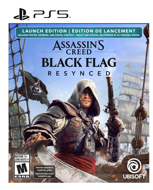 LAUNCH ED PS5 Assassin’s Creed Black Flag Resynced +Poster Presale HELPS STRAYS