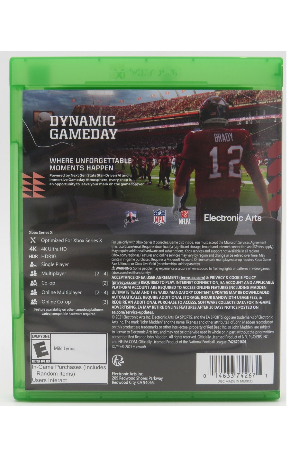 Madden NFL 22 – Microsoft Xbox Series X Brand New