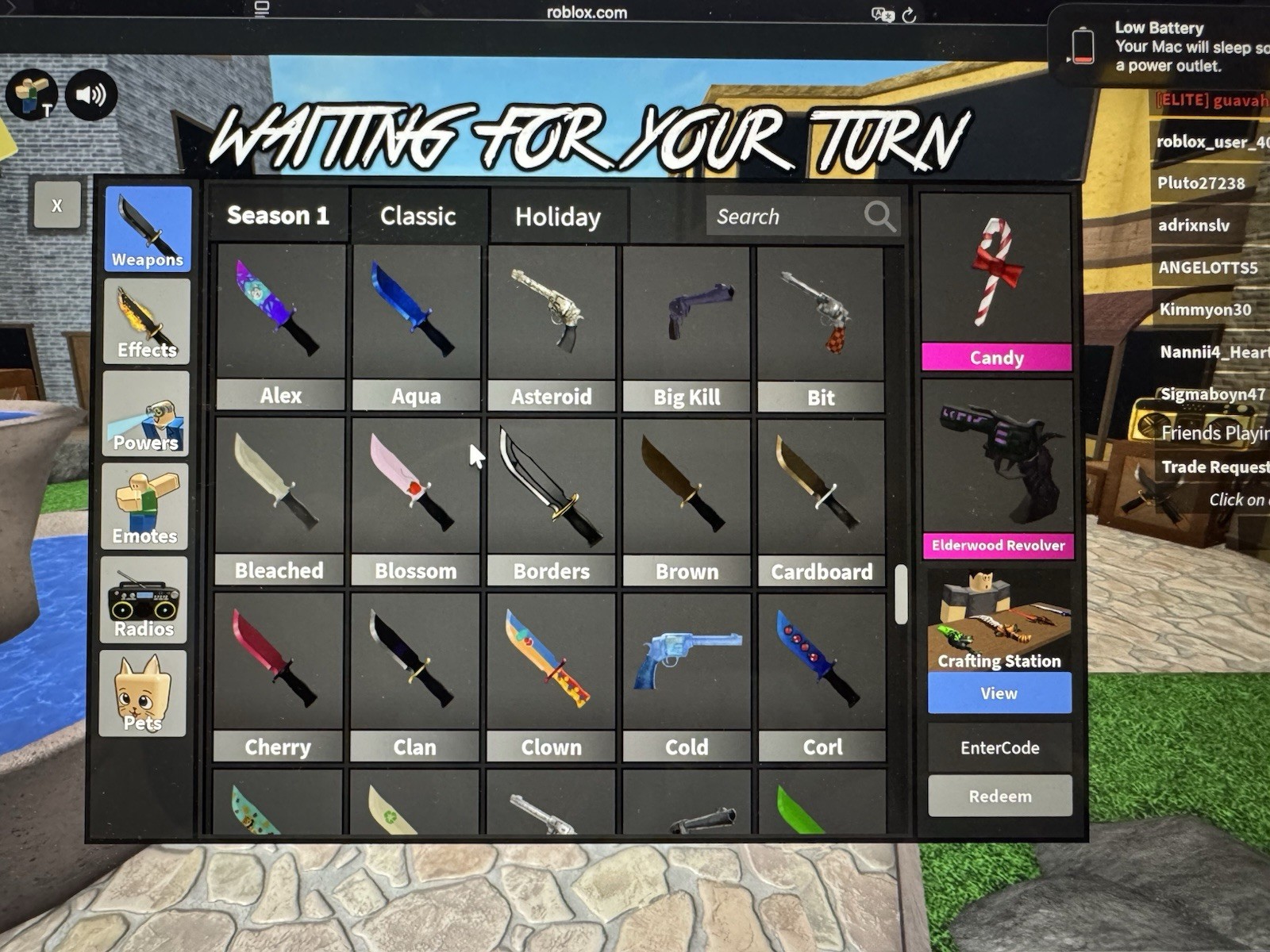 Roblox MM2 Murder Mystery 2 Items, COLLECTIBLES and GODLIES