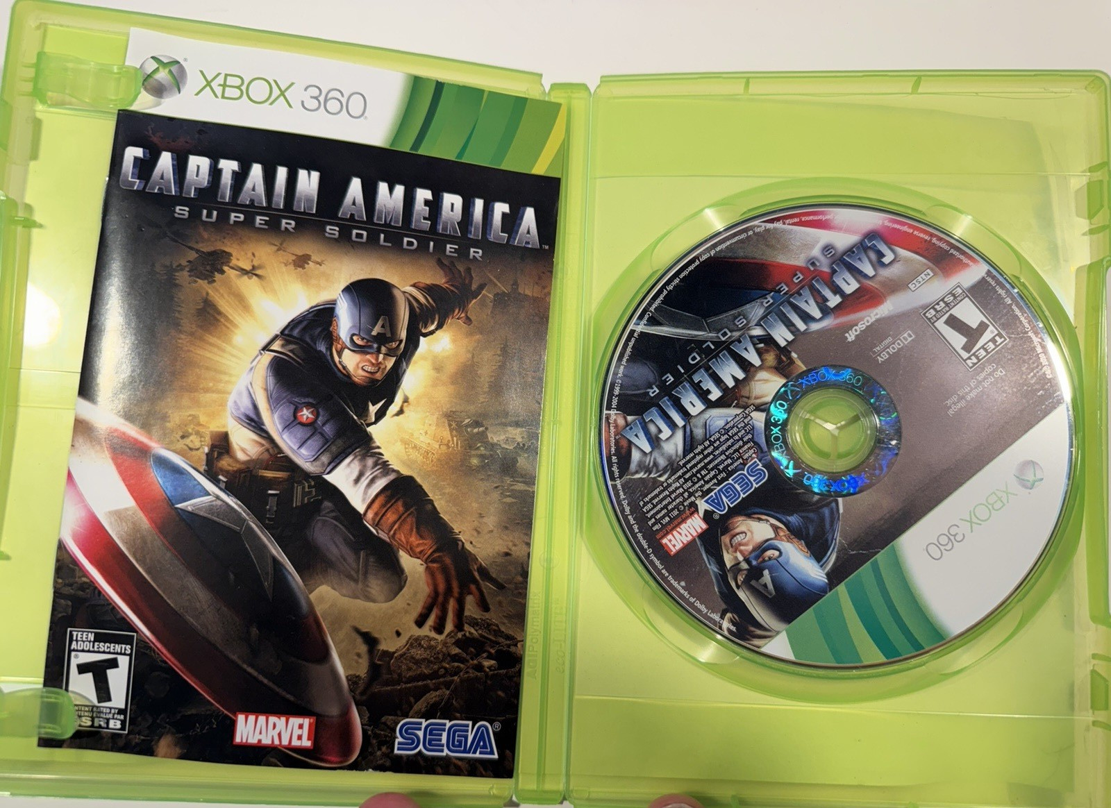 Captain America Super Soldier Xbox 360 Complete CIB Manual Disc Recognized Untes