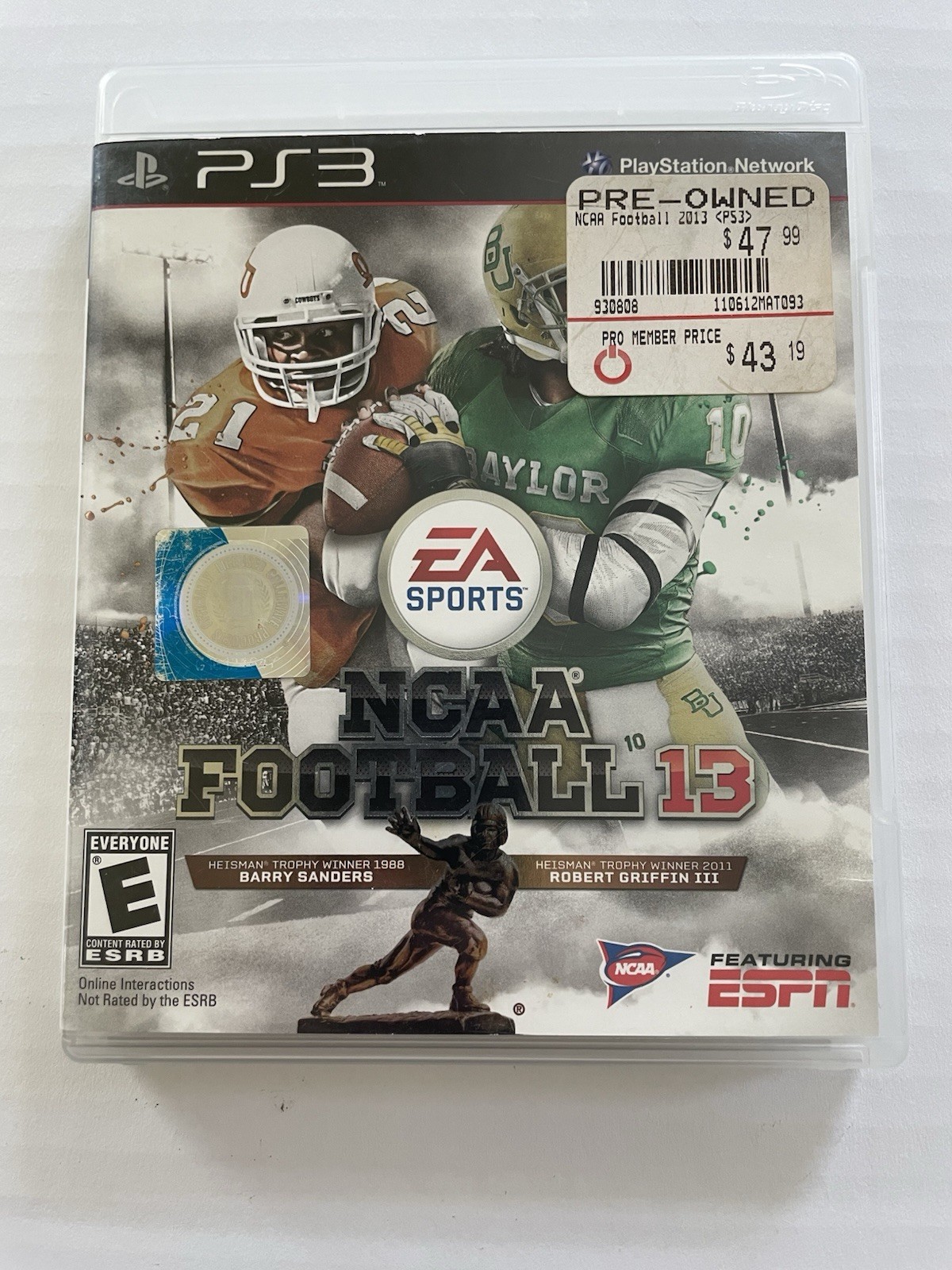 NCAA Football 13 PS3 (Sony PlayStation 3, 2012)