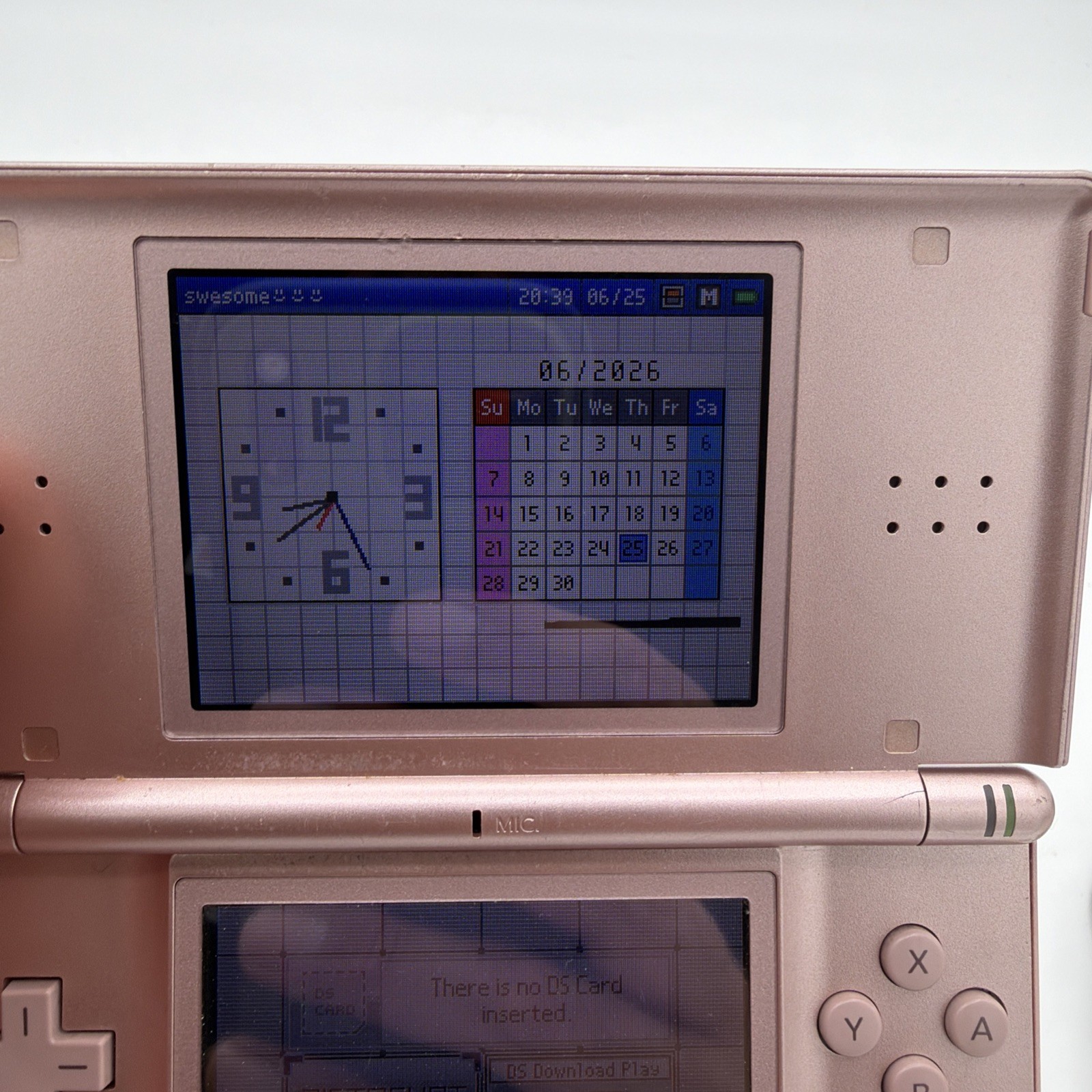 Nintendo DS Lite Handheld Console USG-1 Pink with Charger👇