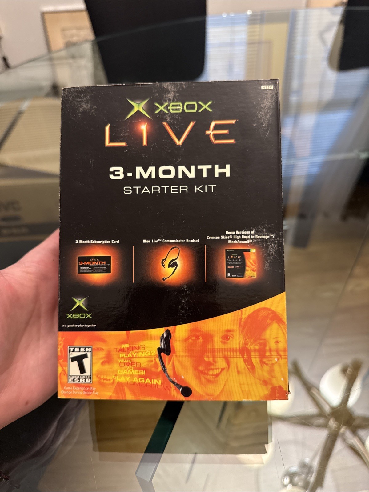 RARE VTG Original Xbox Live Starter Kit w/ Headset & MechAssault (SEALED)