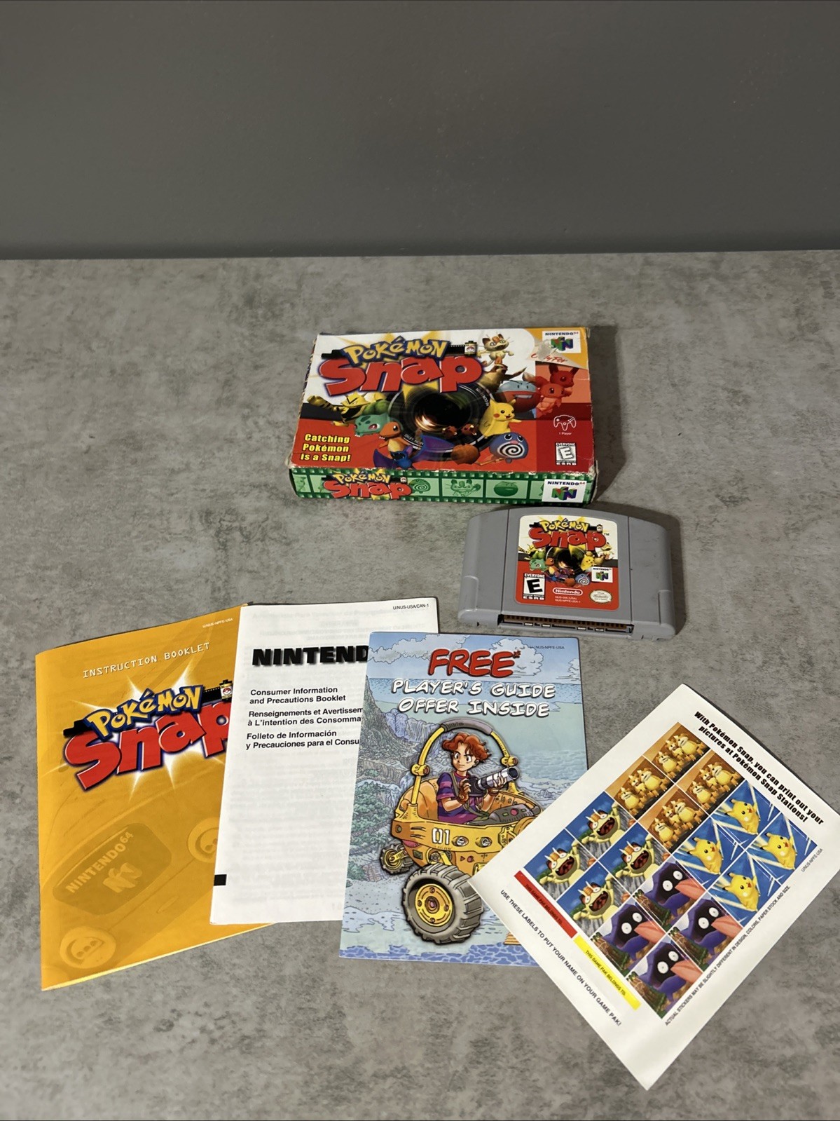 Pokemon Snap (Nintendo 64, 1999) N64 Complete CIB + W/ All Inserts Tested
