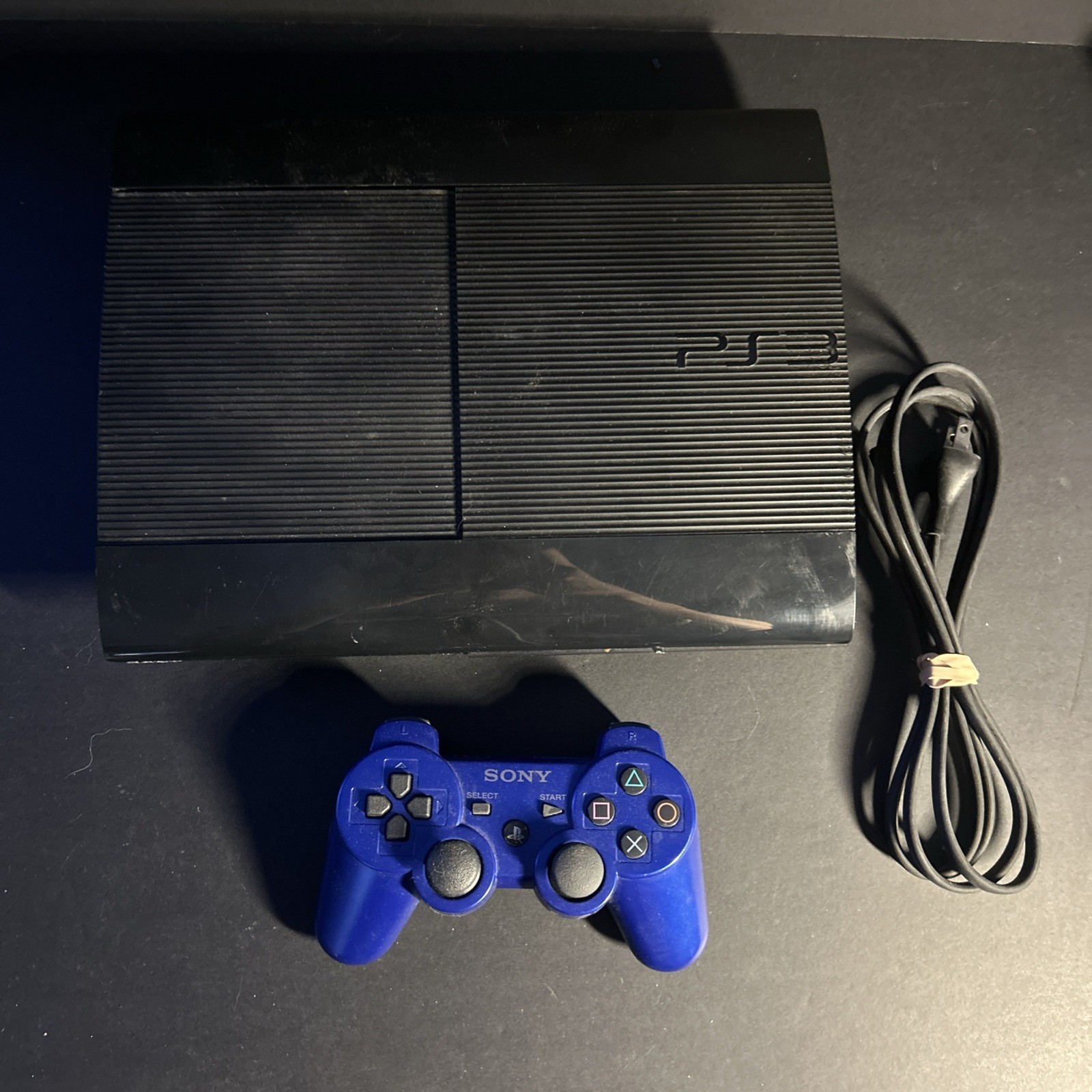 PlayStation 3 PS3 Super Slim CECH-4001B 250GB Controller & Cord