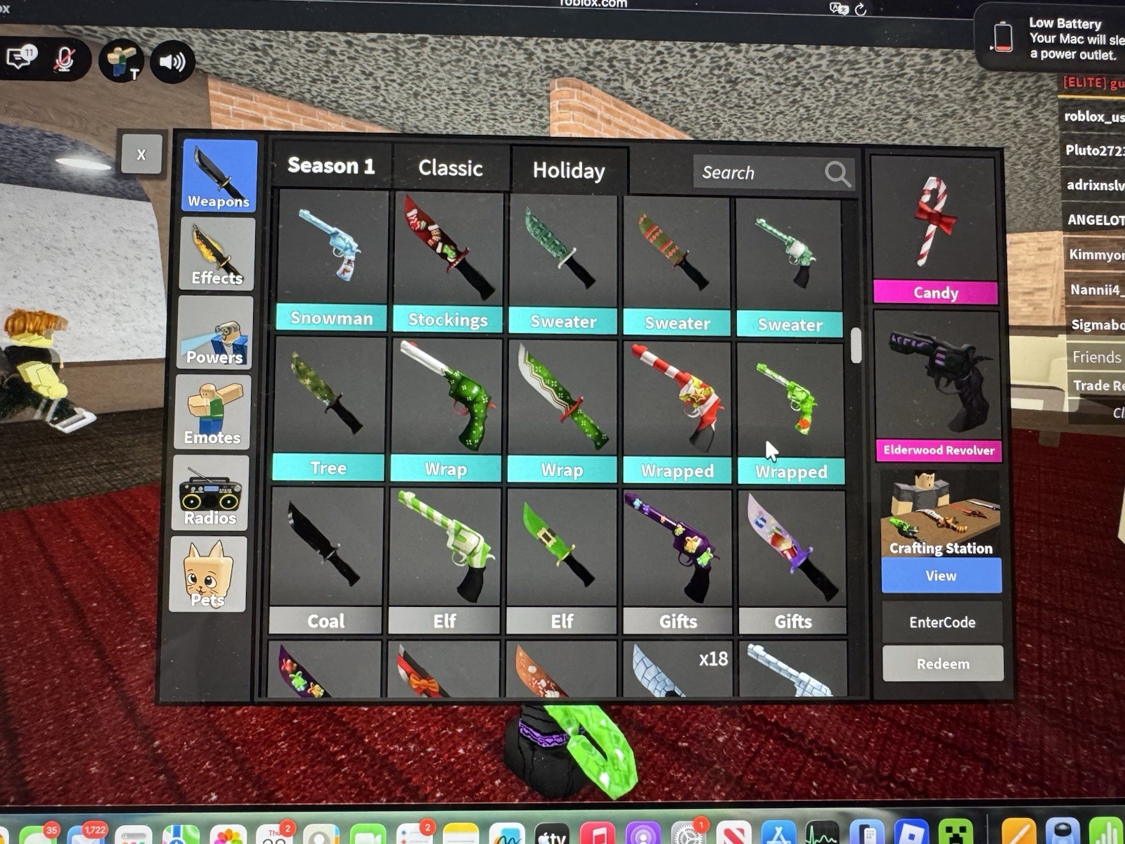 Roblox MM2 Murder Mystery 2 Items, COLLECTIBLES and GODLIES