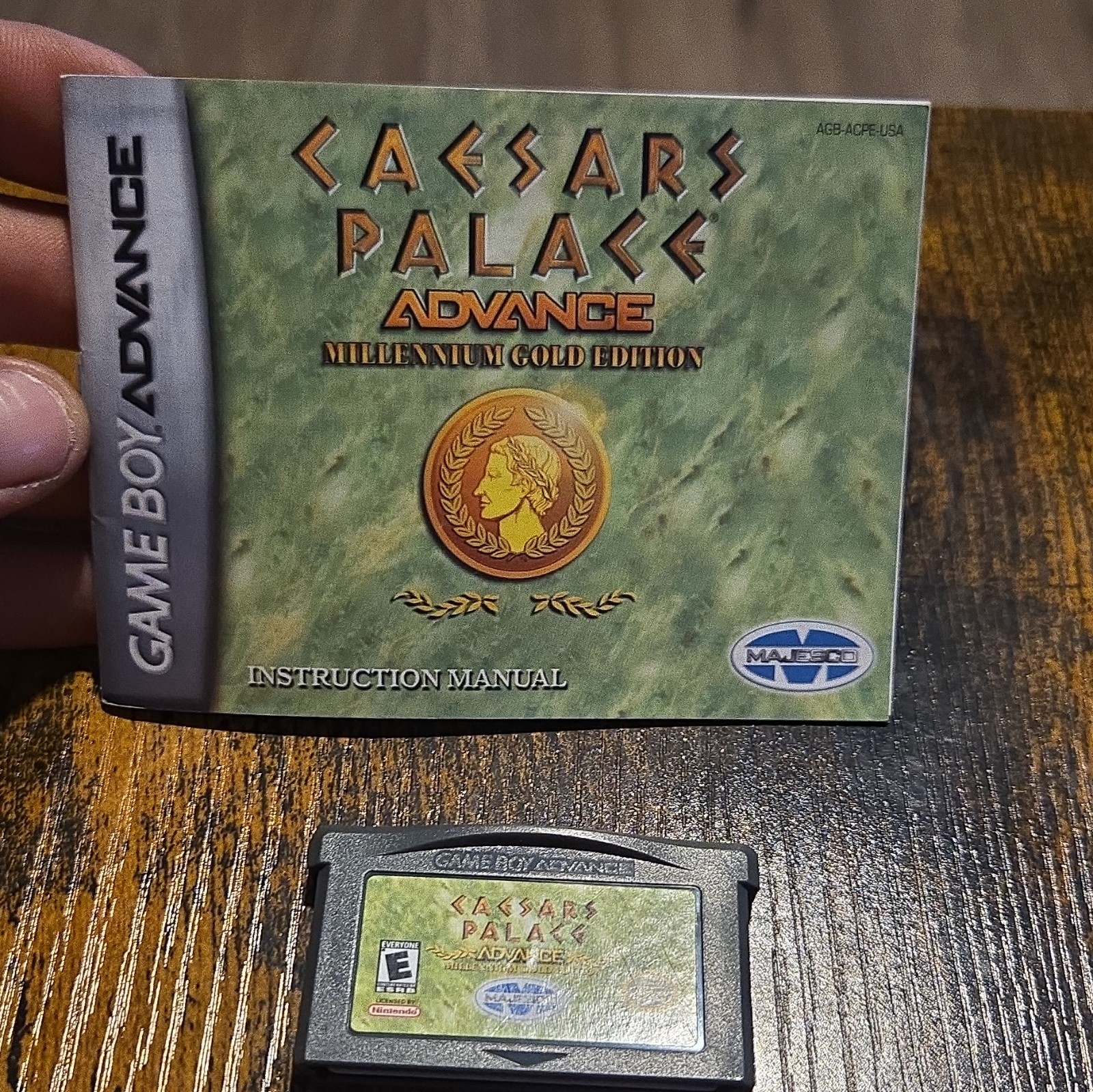 Majesco Caesars Palace Advance: Millennium Gold Edition GBA NTSC-U/C Manual