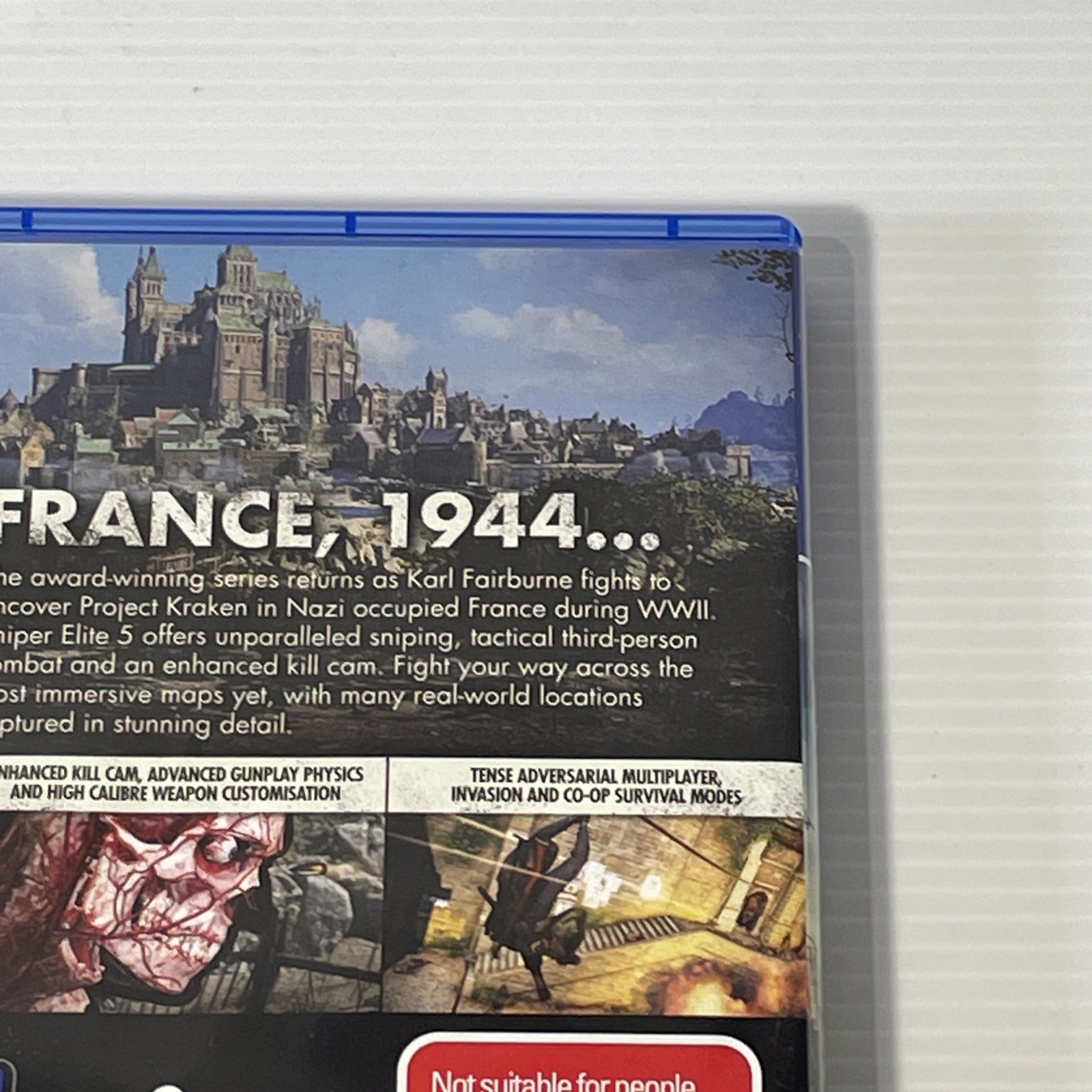 Sniper Elite 5 PS4 Playstation 4 Game PAL Version AU PS5 Upgrade Available VGC