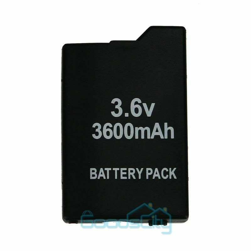 2x 3600mAh 3.6V Rechargeable Battery for PSP 2000/2001/3000/3001/3003 +Charger