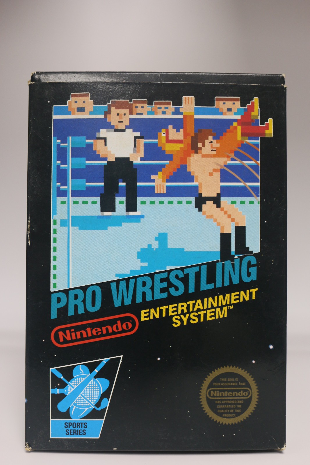Nintendo Pro Wrestling NES 5 Screw CIB Complete Box Manual Sleeve Foam