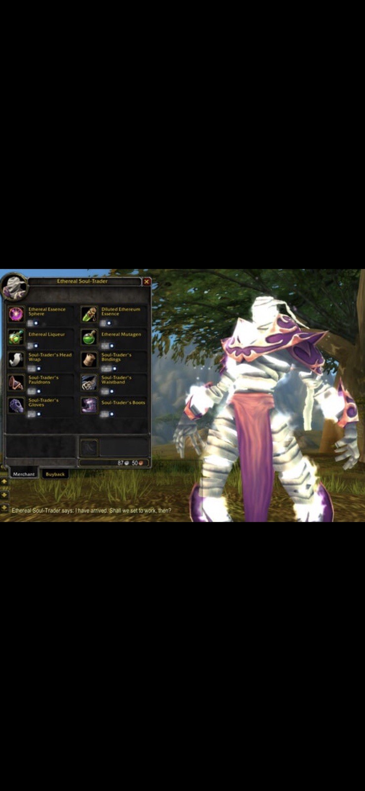 World of Warcraft – Ethereal Plunderer – In Game Trade – Digital Pet – NO CARD