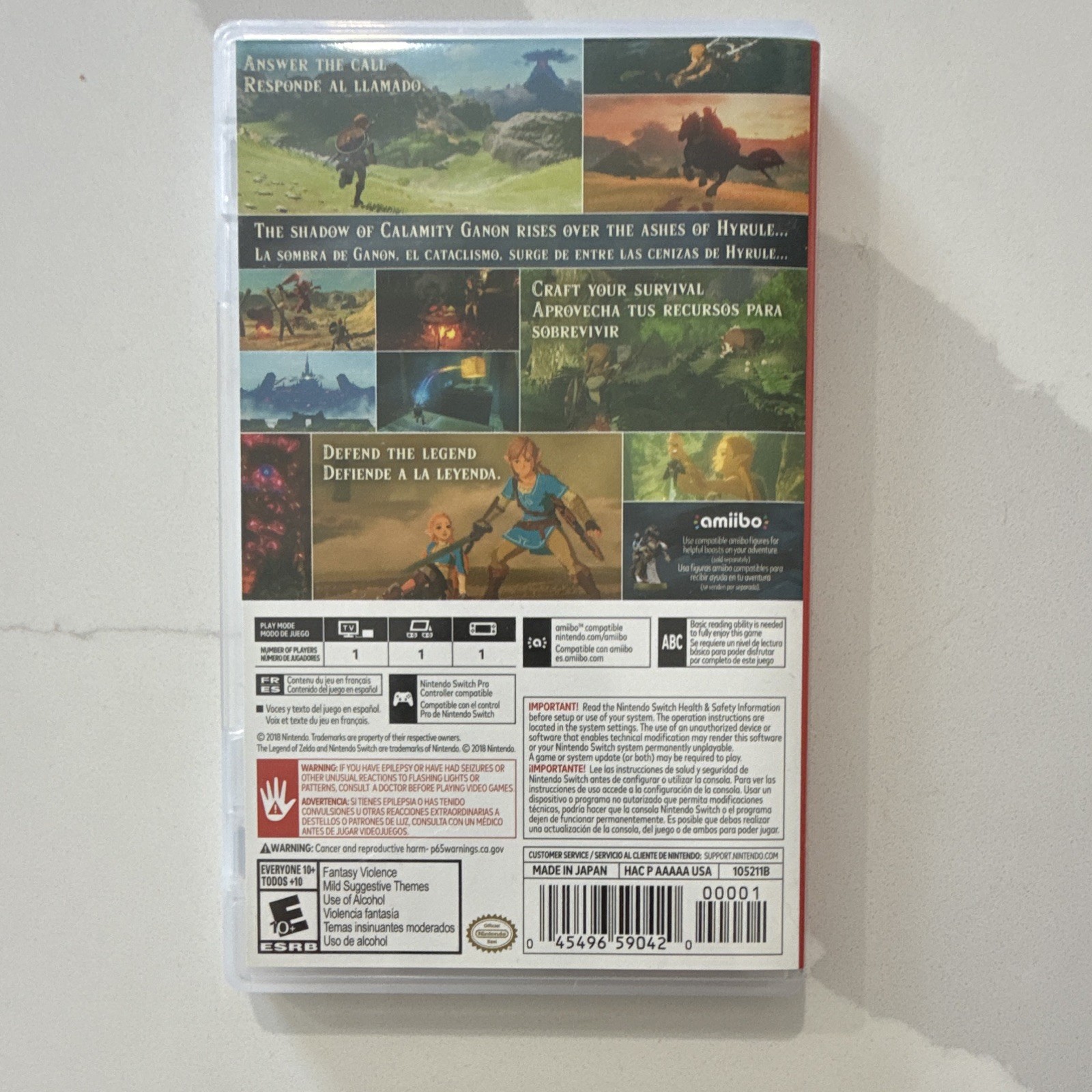 Nintendo The Legend of Zelda: Breath of the Wild Switch
