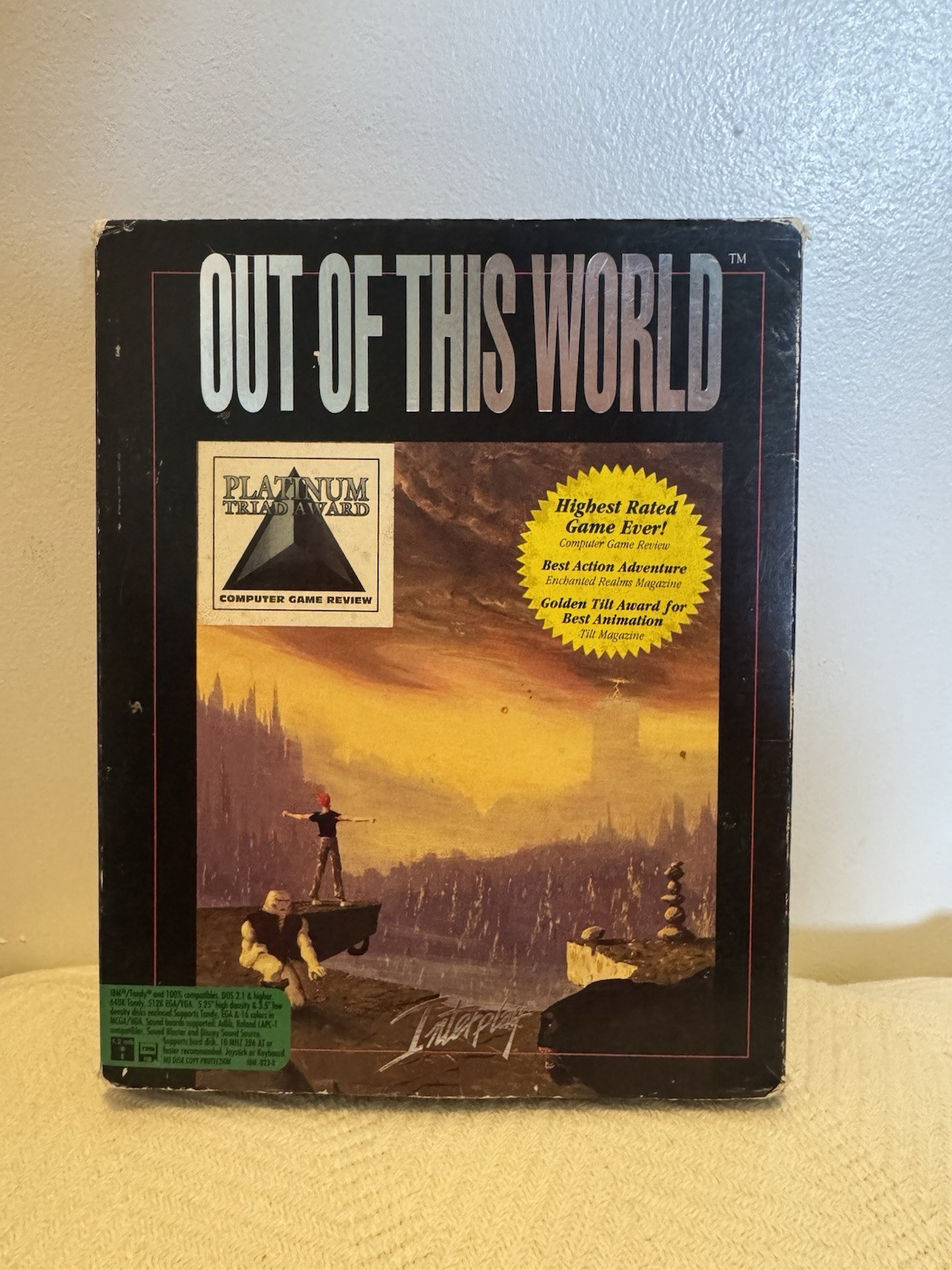 Interplay Out of This World Adventure Game – PC 1991 – Floppy Discs, IBM MS-DOS