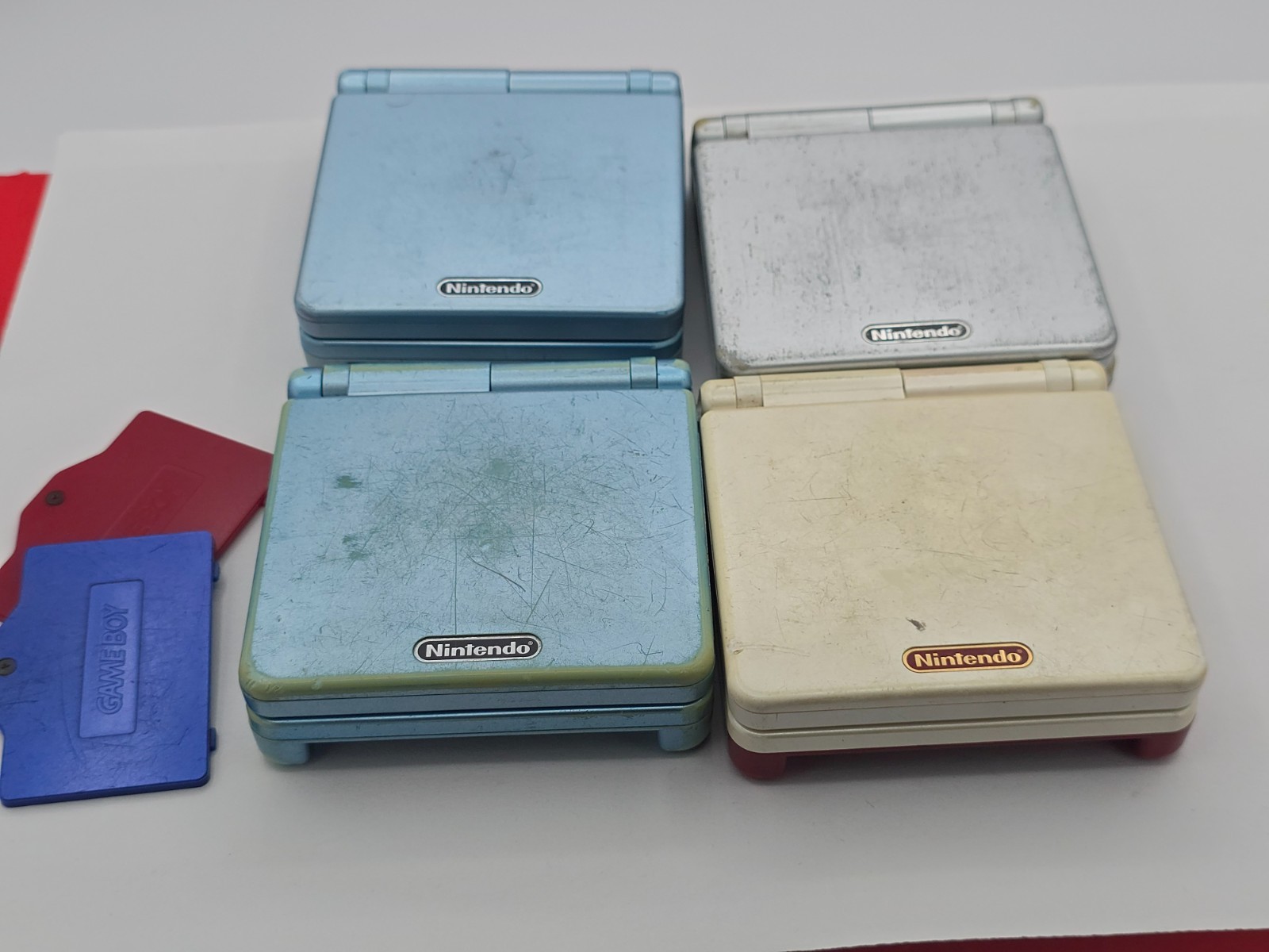 Gameboy Advance SP Replacement shells bulk lot of 4 – Read Description