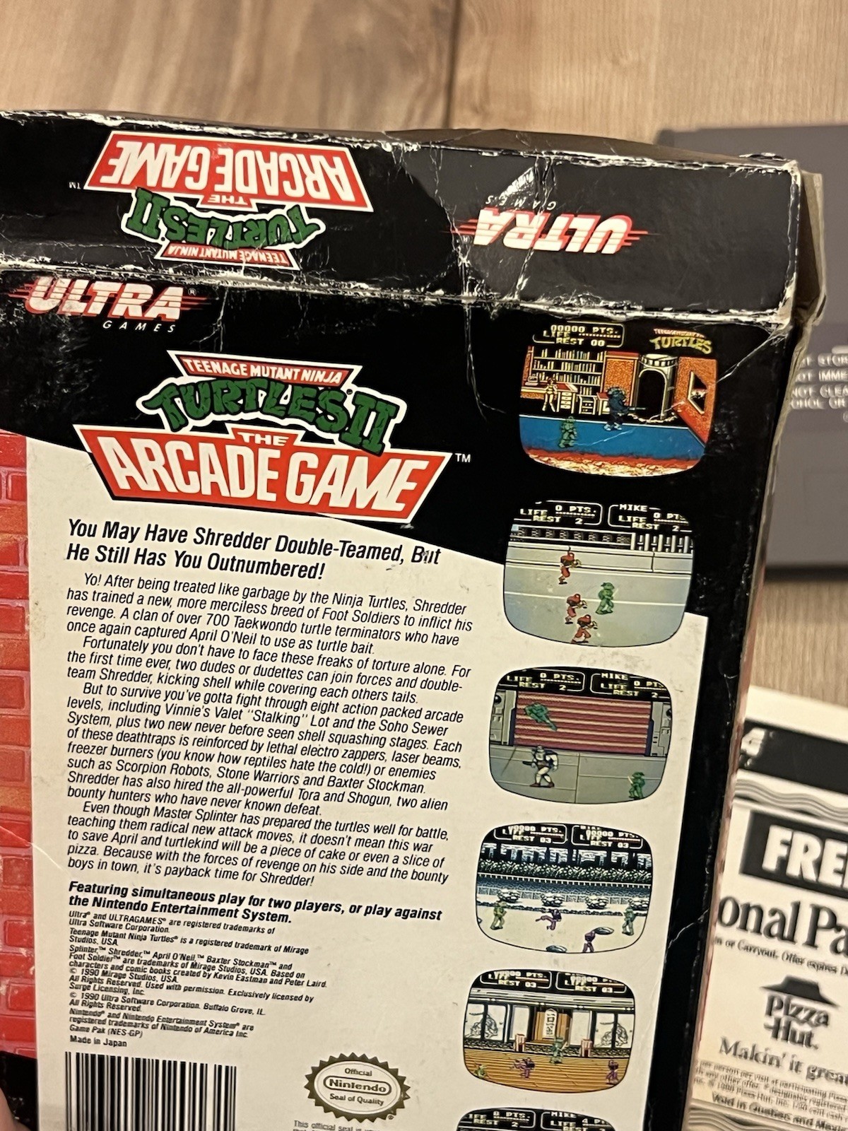 Teenage Mutant Ninja Turtles II: The Arcade Game (Nintendo NES, 1990) No Manual