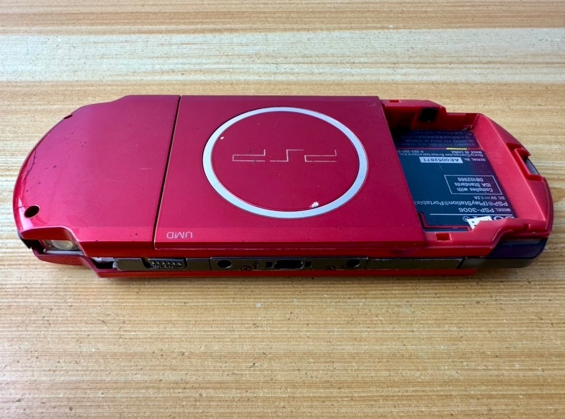 Sony PlayStation Portable PSP 3006 Vibrant Flame Red Handheld System Console
