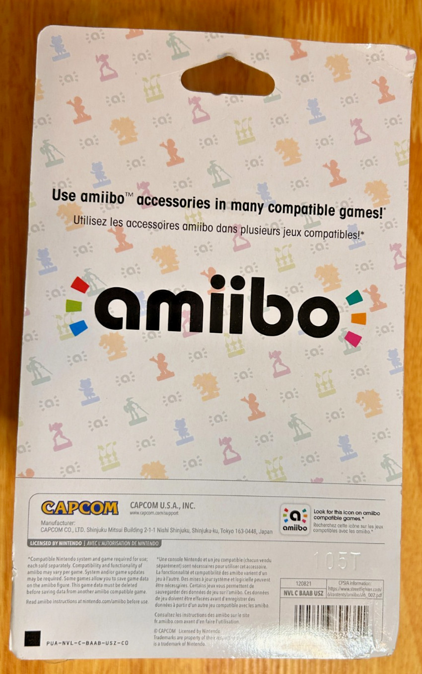 Brand New Capcom STREET FIGHTER 6 Figure 5″ Nintendo Switch JAMIE Amiibo