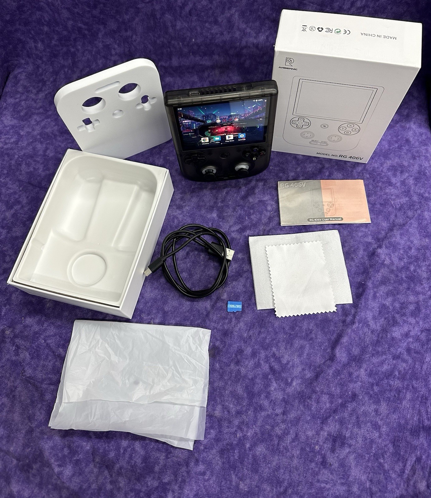 💥BRAND NEW FACTORY BOX💥ANBERNIC RG 406V ANDROID 13 HANDHELD GAME 4K CONSOLE