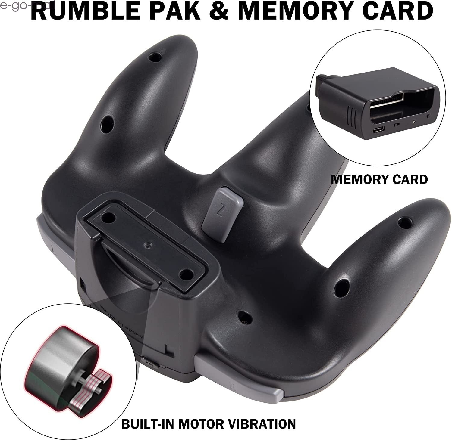 Wireless N64 Controller Remote Game Pad w/ Rumble Pak for Nintendo N64 Console