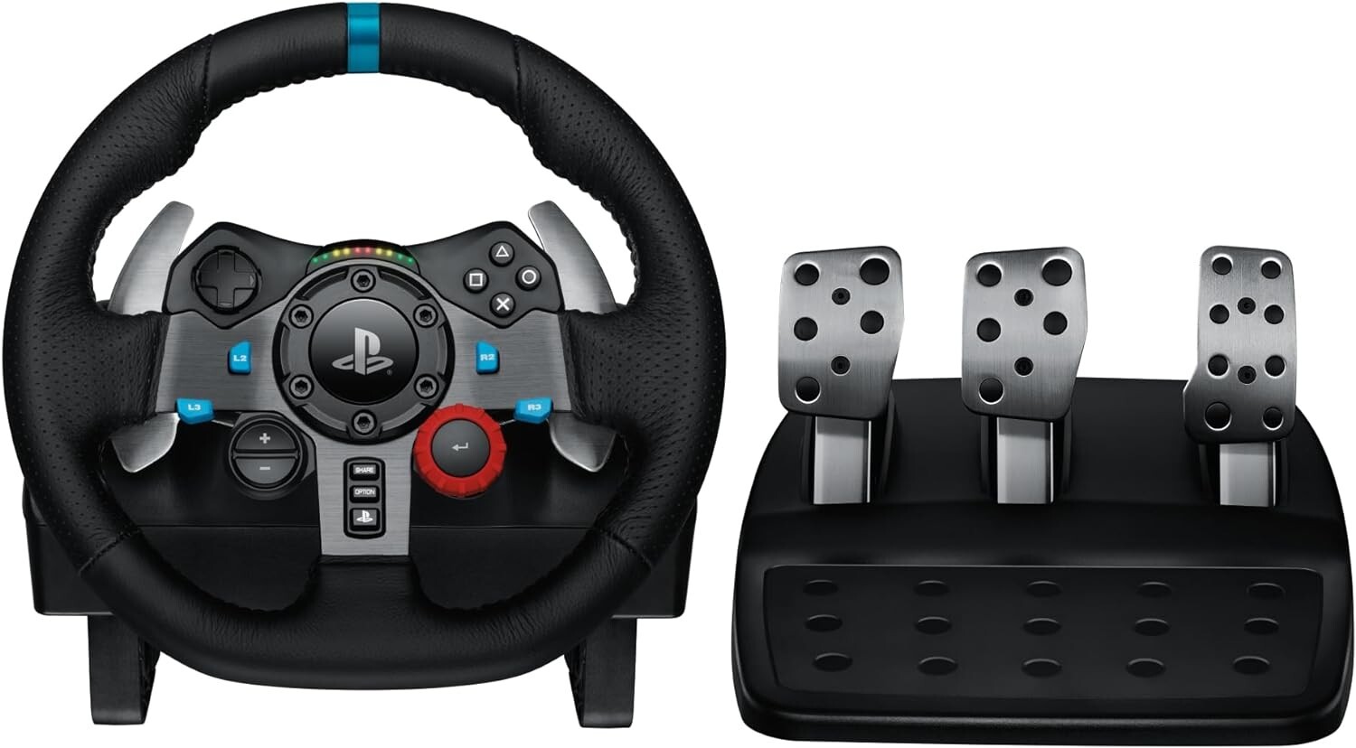 Logitech – G29 Driving Force Racing Wheel and Floor Pedals for PS5, PS4, PC, Mac