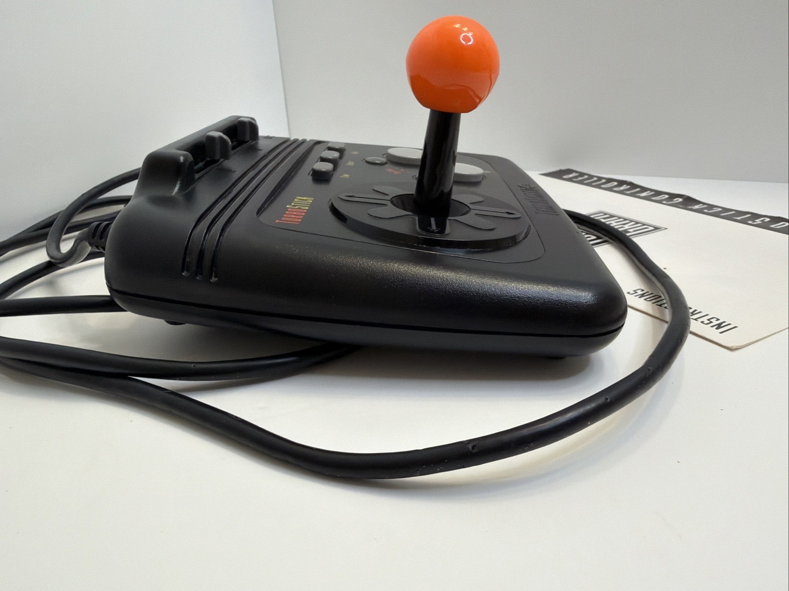 Turbo Stick (TurboGrafx-16, 1990) Tested w/ Instruction Manual HES-STK-01