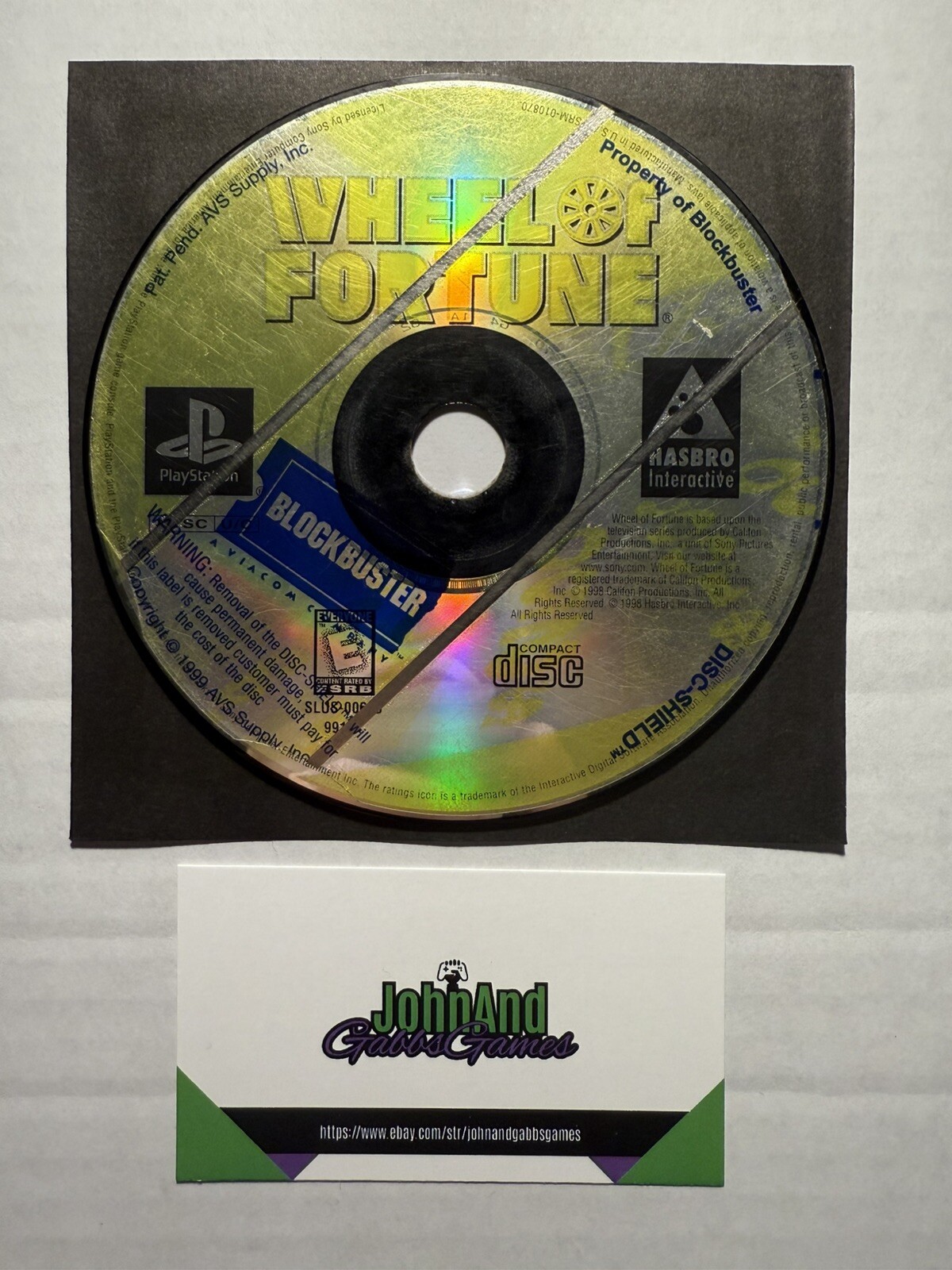 Wheel of Fortune Game – Sony PlayStation 1 (1998) – Acceptable Condition