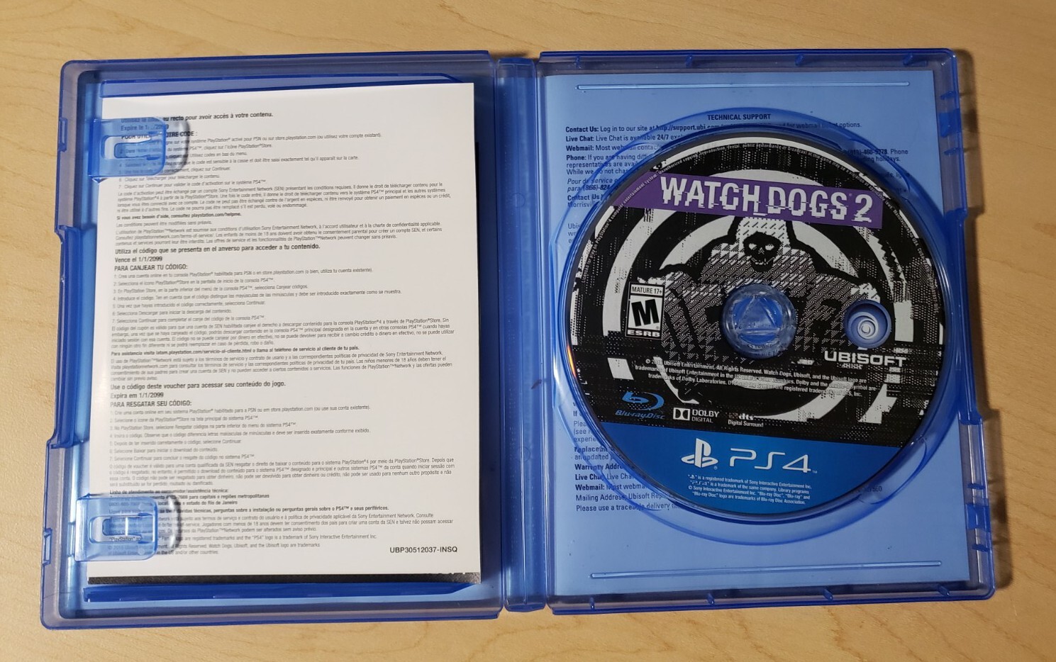 Watch Dogs 2 (PlayStation 4, 2016) Sony PS4 Game , Clean, Tested, Very Good