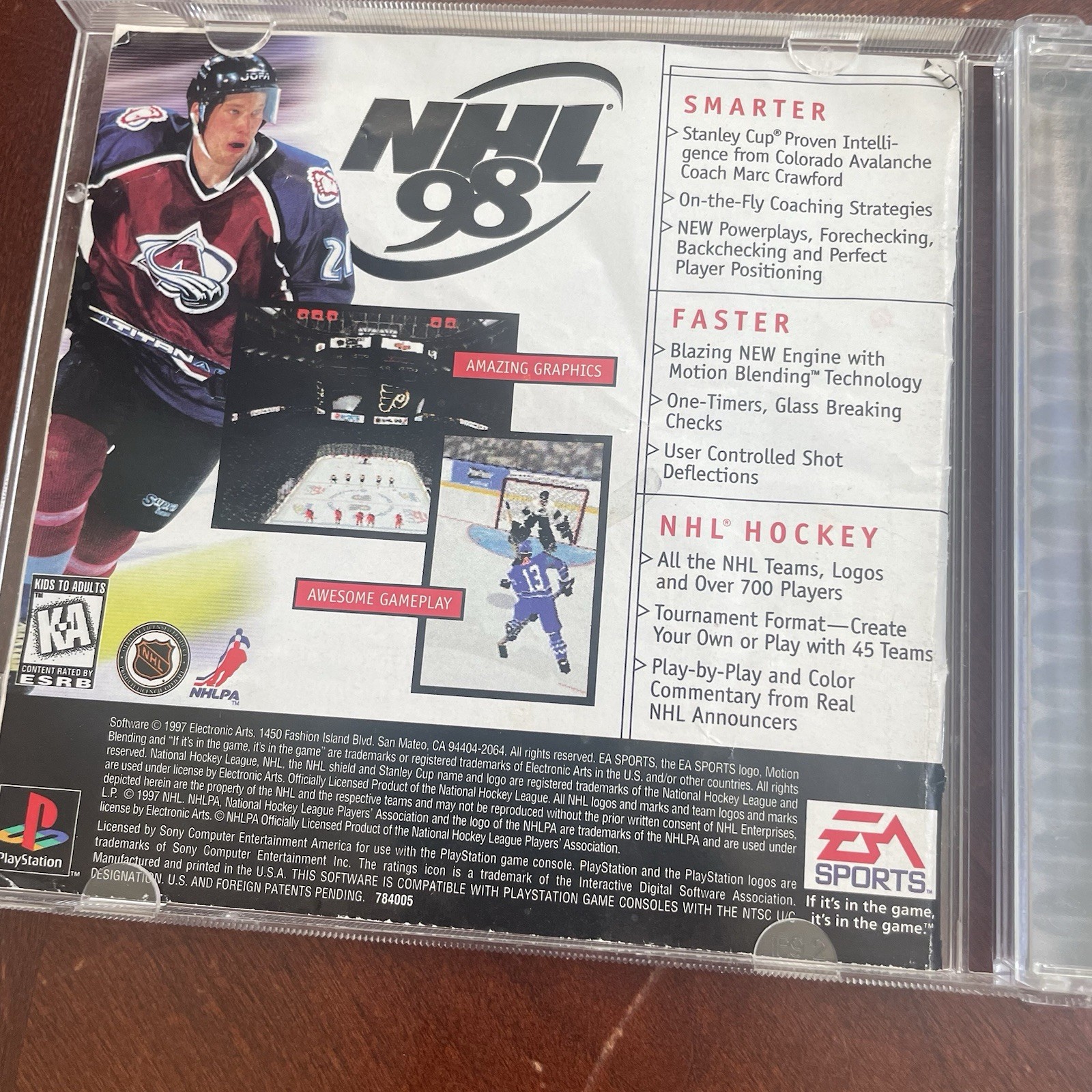 NBA Live 98 (Sony PlayStation 1, 1997) PS1