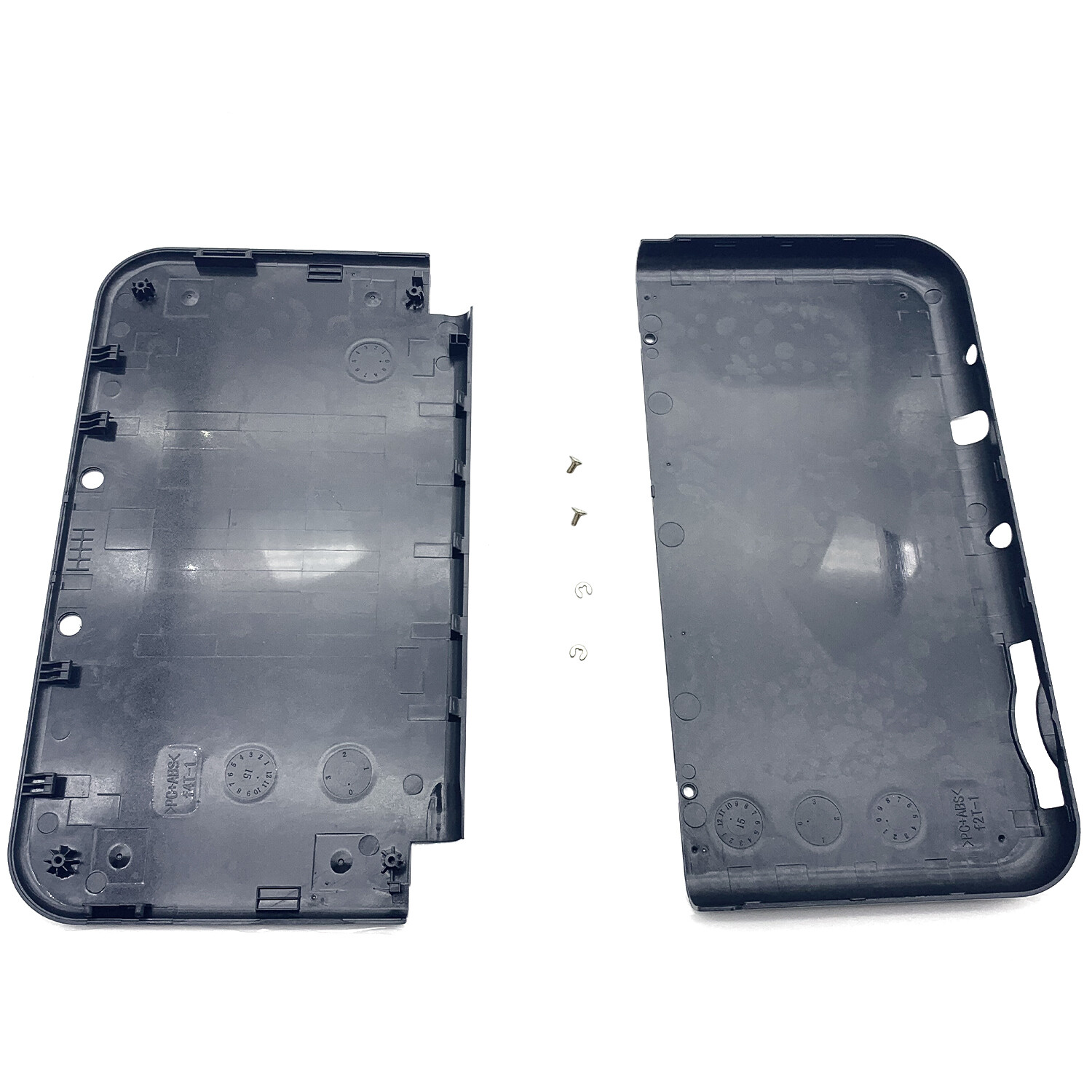 For New Nintendo 3DS XL LL Black Housing Shell Front Back Case Top+ Bottom Cover