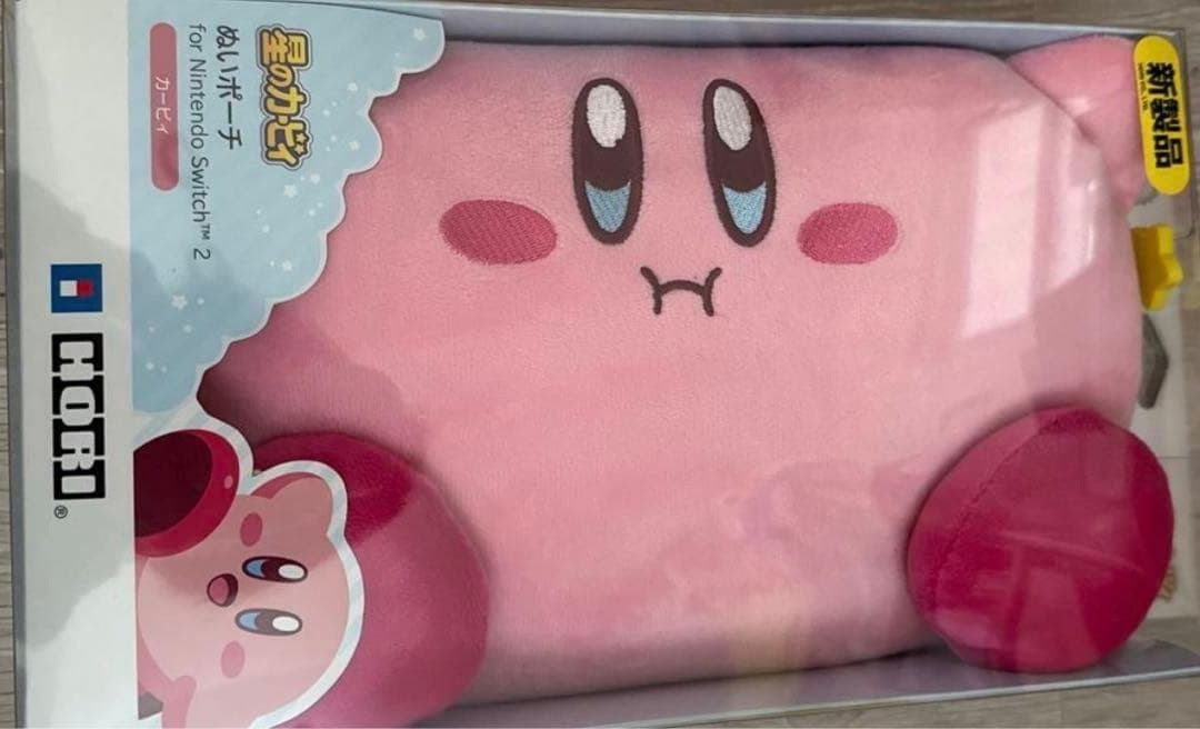 Kirby Plush Pouch for Nintendo Switch 2 OLED HORI Japan Limited Bag case pink