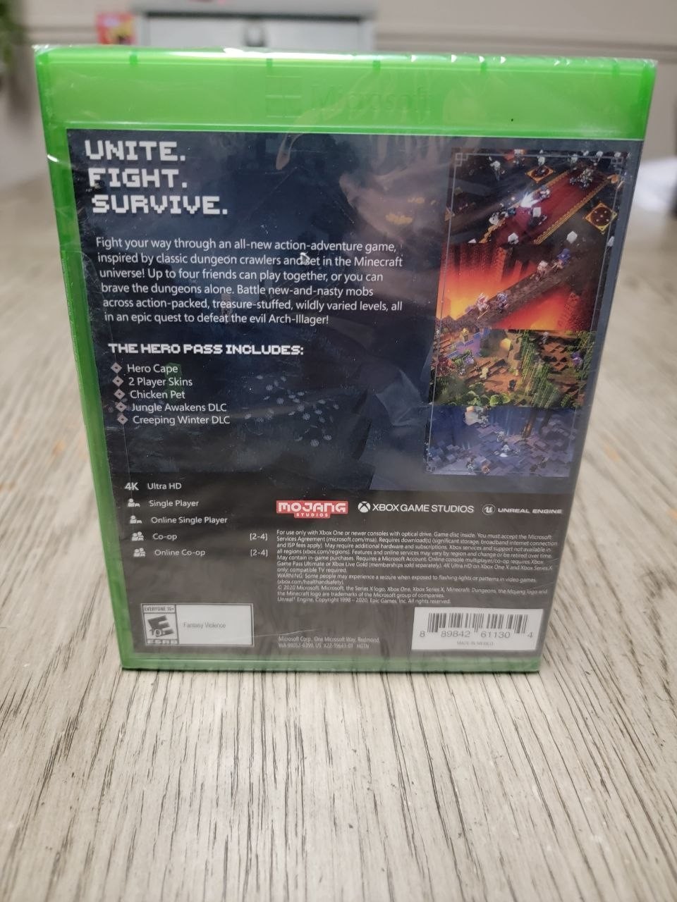 Minecraft Dungeons HERO EDITION – Microsoft Xbox One Brand New Sealed