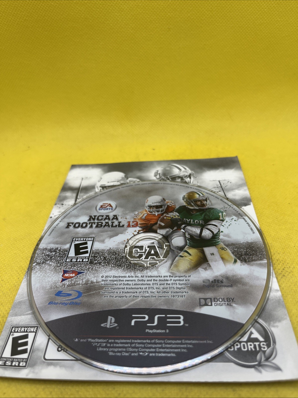 NCAA Football 13 College Football (Sony PlayStation 3, 2012, PS3, Works Great)