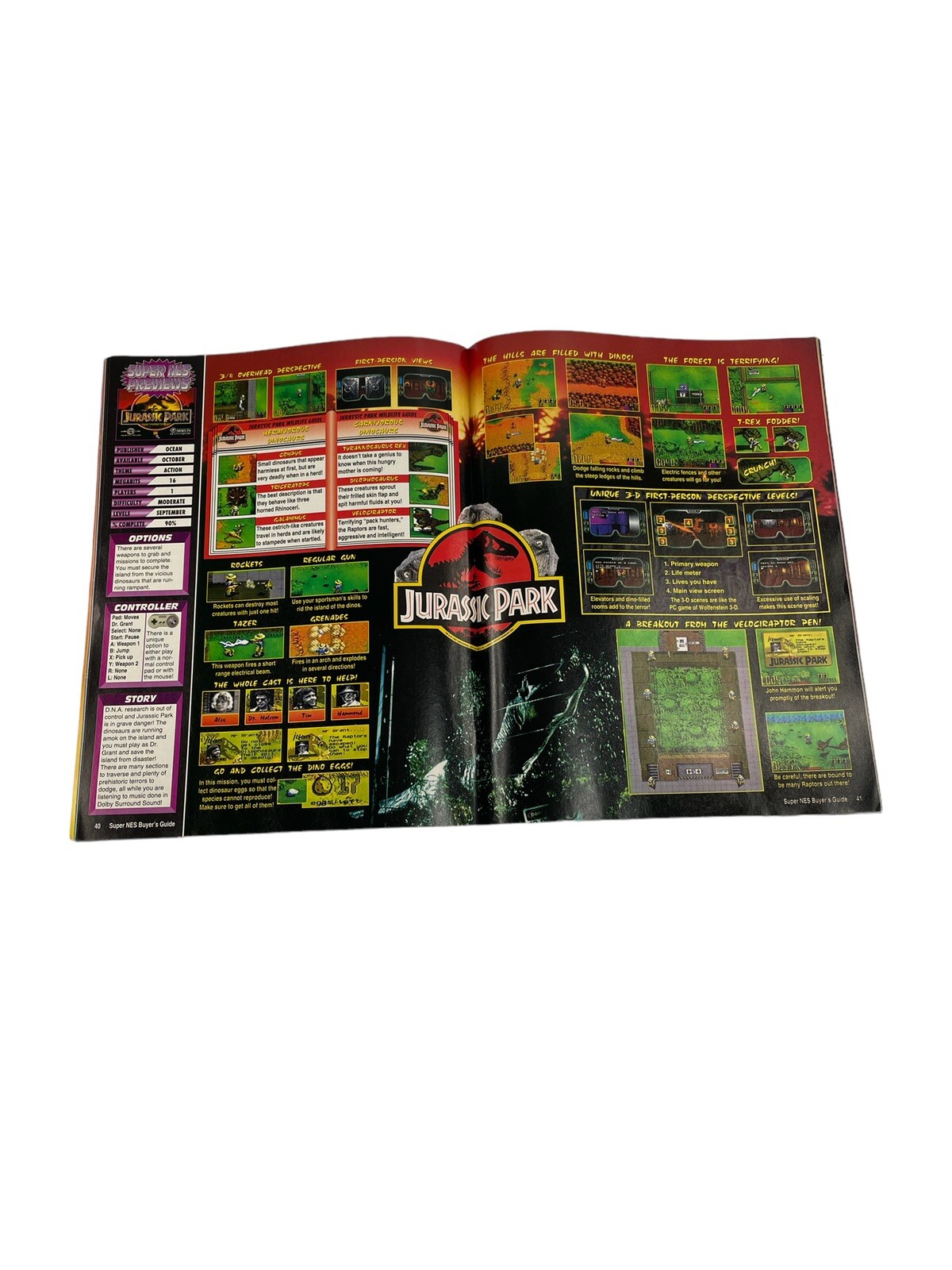 Super NES Buyer’s Guide Magazine Volume 3 Number 5 Jurassic Park/Mortal Combat