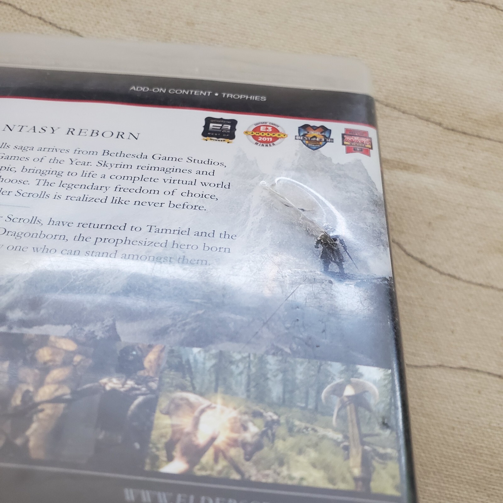 Skyrim – Authentic Sony Playstation 3 PS3 Game Manual Included **NOT Tested***