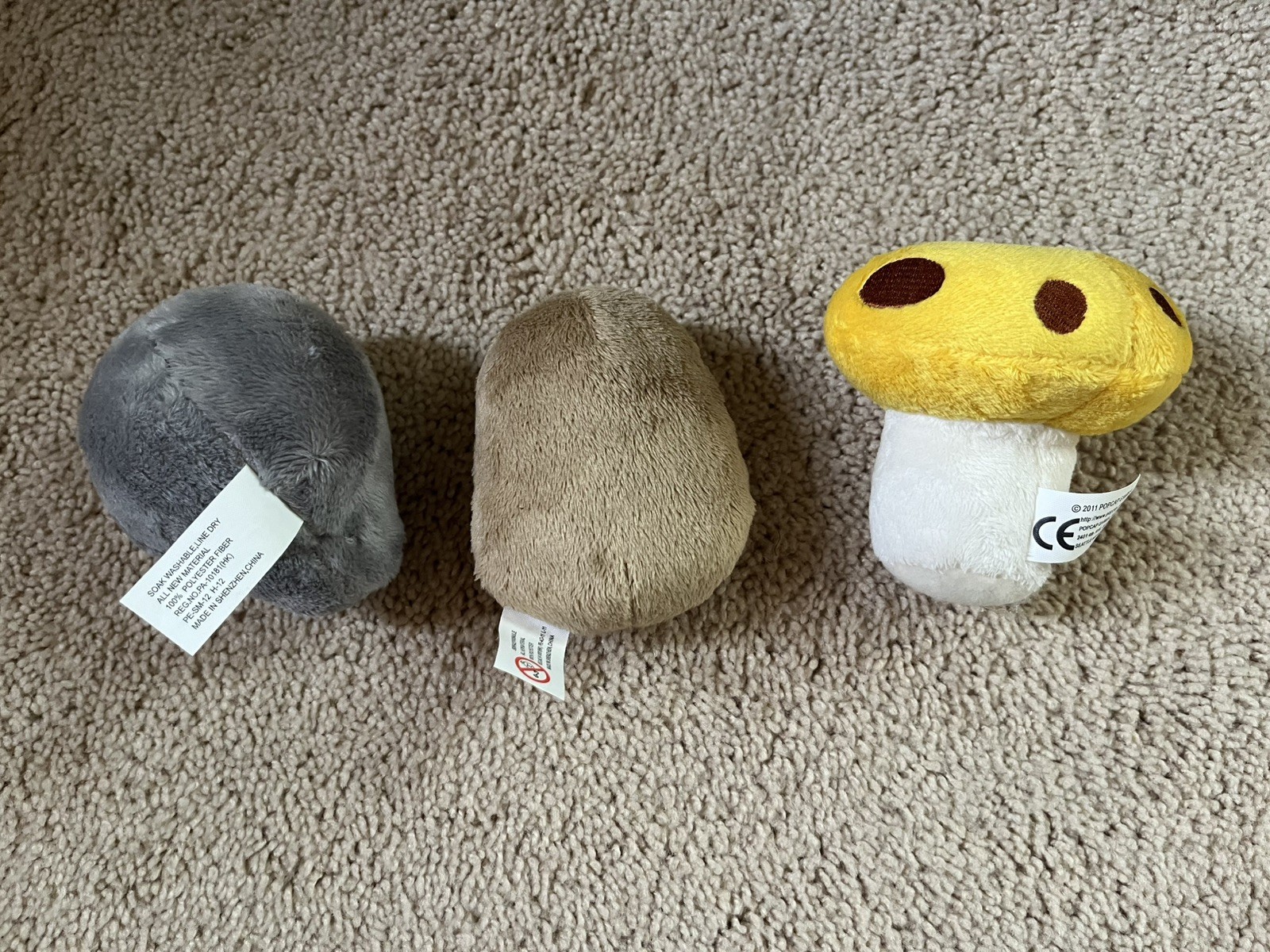 Plants Vs. Zombies Zombie Head, Walnut, Mushroom Plush Pax East PopCap Games PVZ