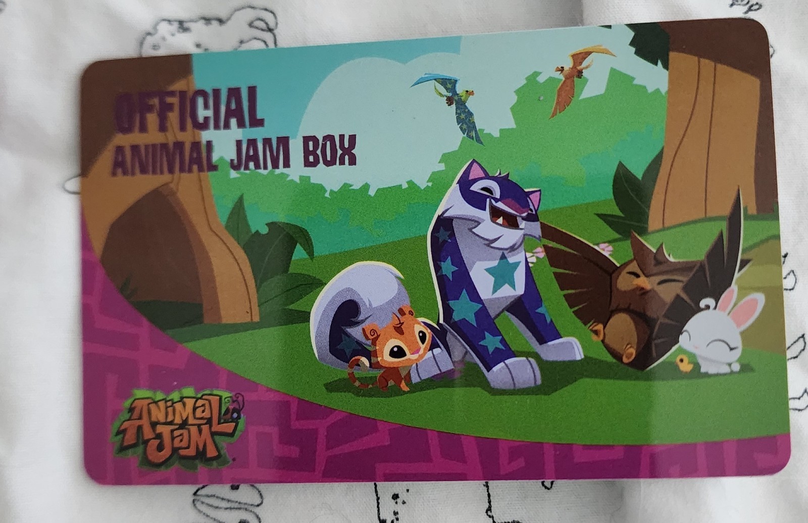 Animal Jam – Winter Box Fox Code Card & Sleeve CULTUREFLY Hft AJ 2016