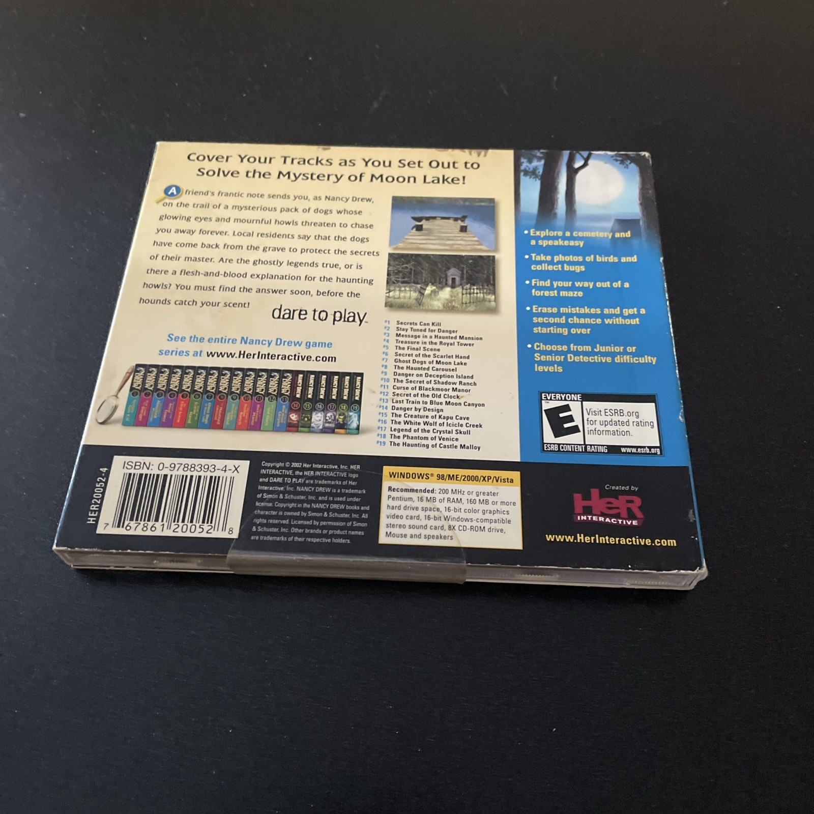 Nancy Drew Ghost Dogs Of Moon Lake #7 (PC, 2002)