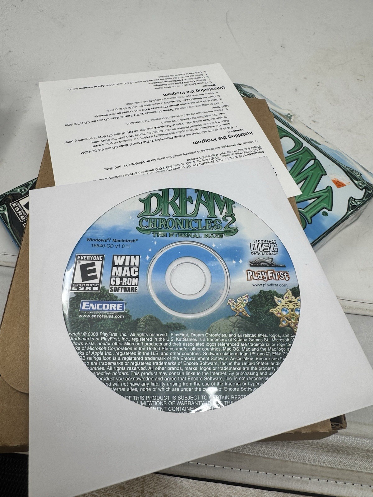 Dream Chronicles 2 The Eternal Maze Adventure PC CD ROM Game Win/Mac Playfirst