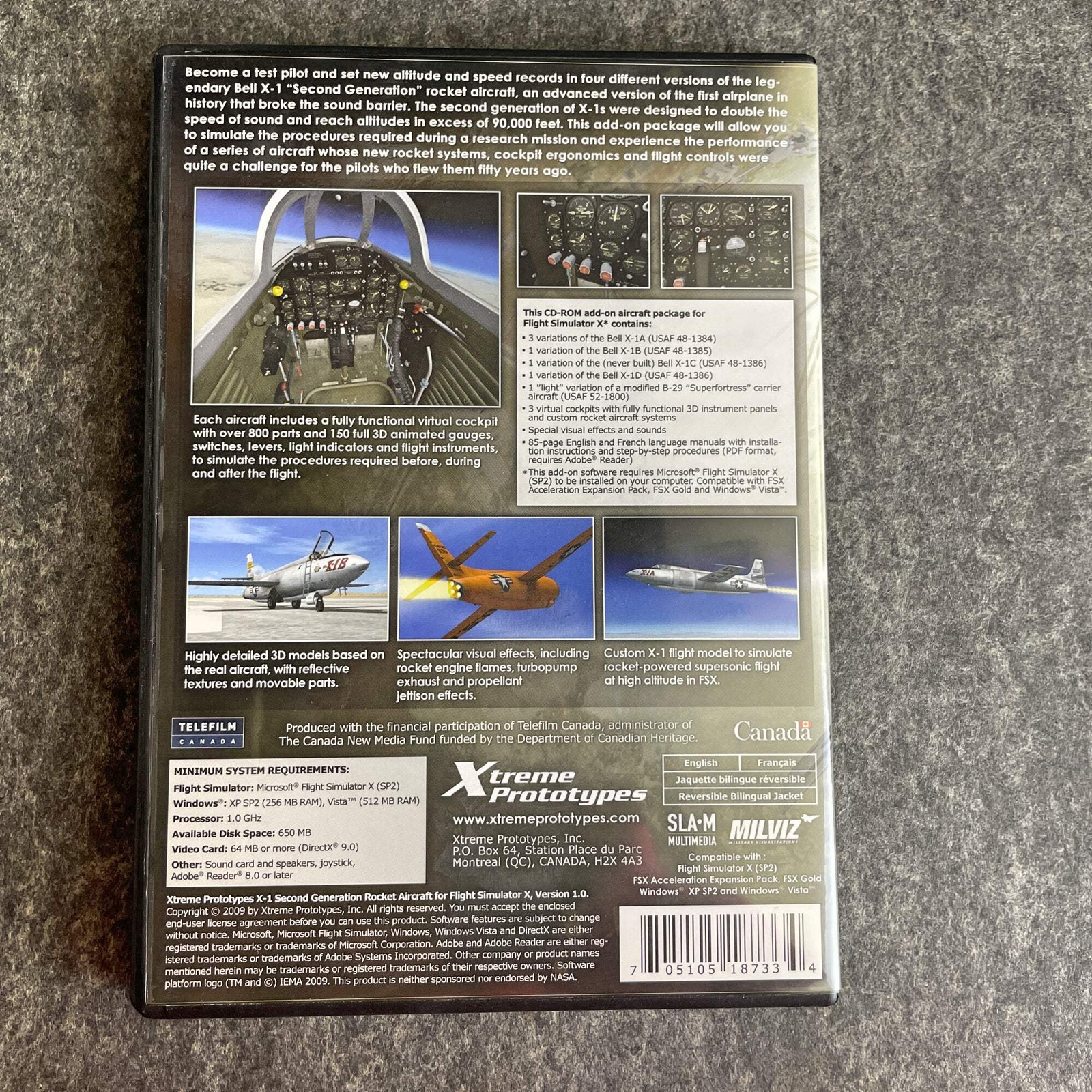 FSX Add-On Bundle x4 Spitfire Lightning Bell X-1 Dodosim 206 Helicopter PC