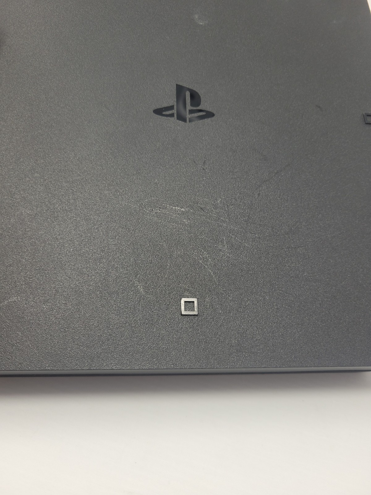 Sony PlayStation 4 Slim Original Black Works With Red Controller And 5 Games