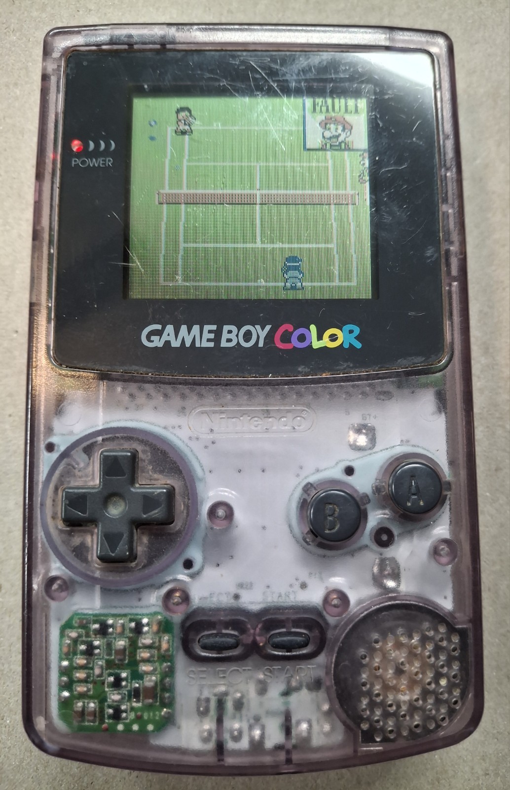 Nintendo Game Boy Color Atomic Purple W/ Two Games