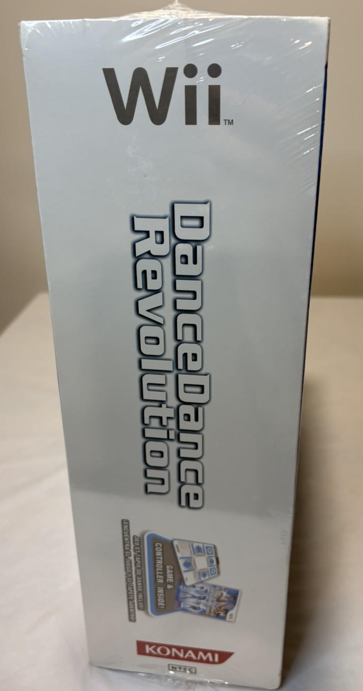 Sealed in Box Nintendo Wii Dance Dance Revolution Game, Controller And Game Pad